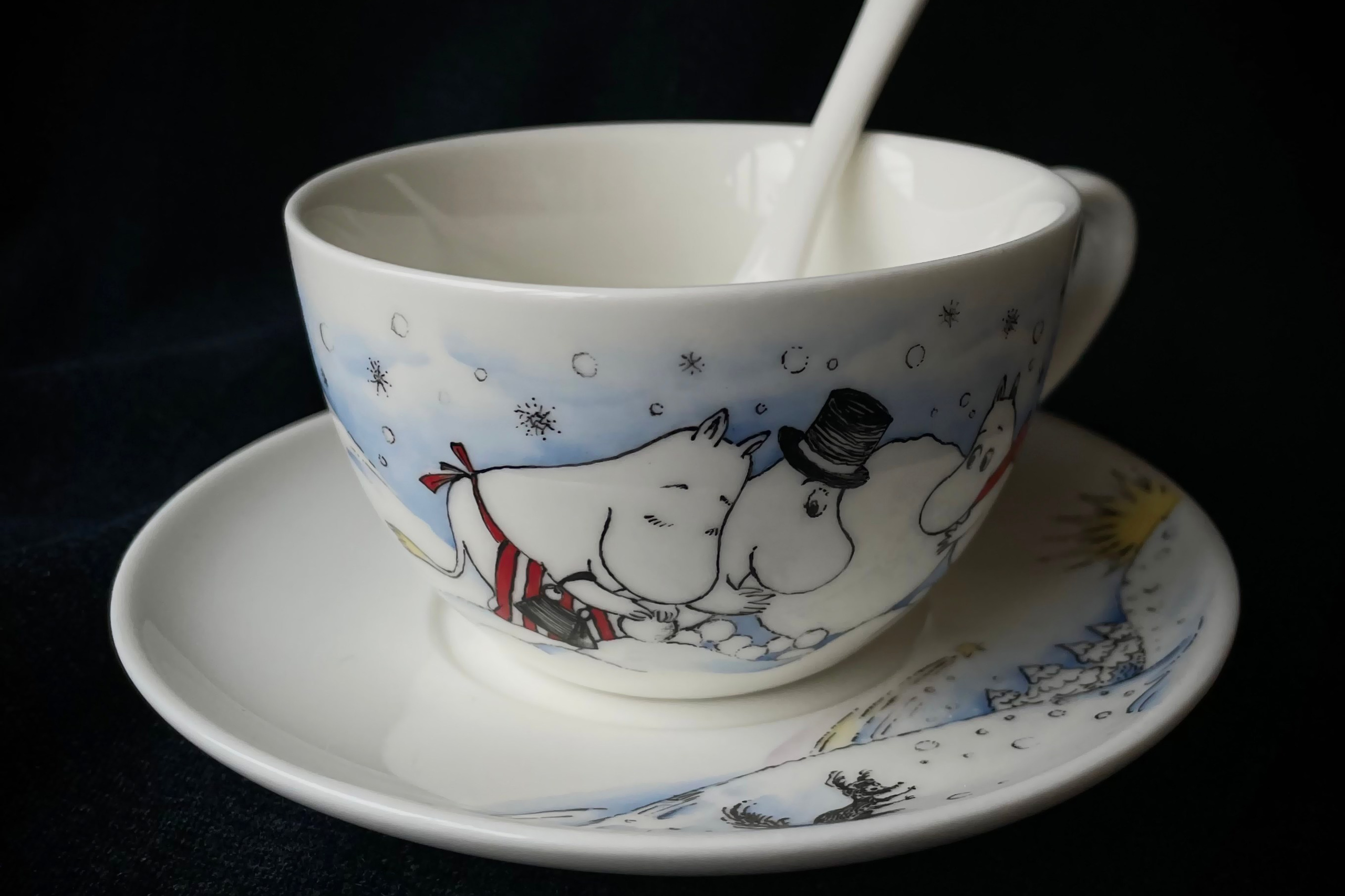 Набор детской посуды с Муми-троллями в Санкт-Петербурге. Роспись фарфора на заказ в Санкт-Петербурге