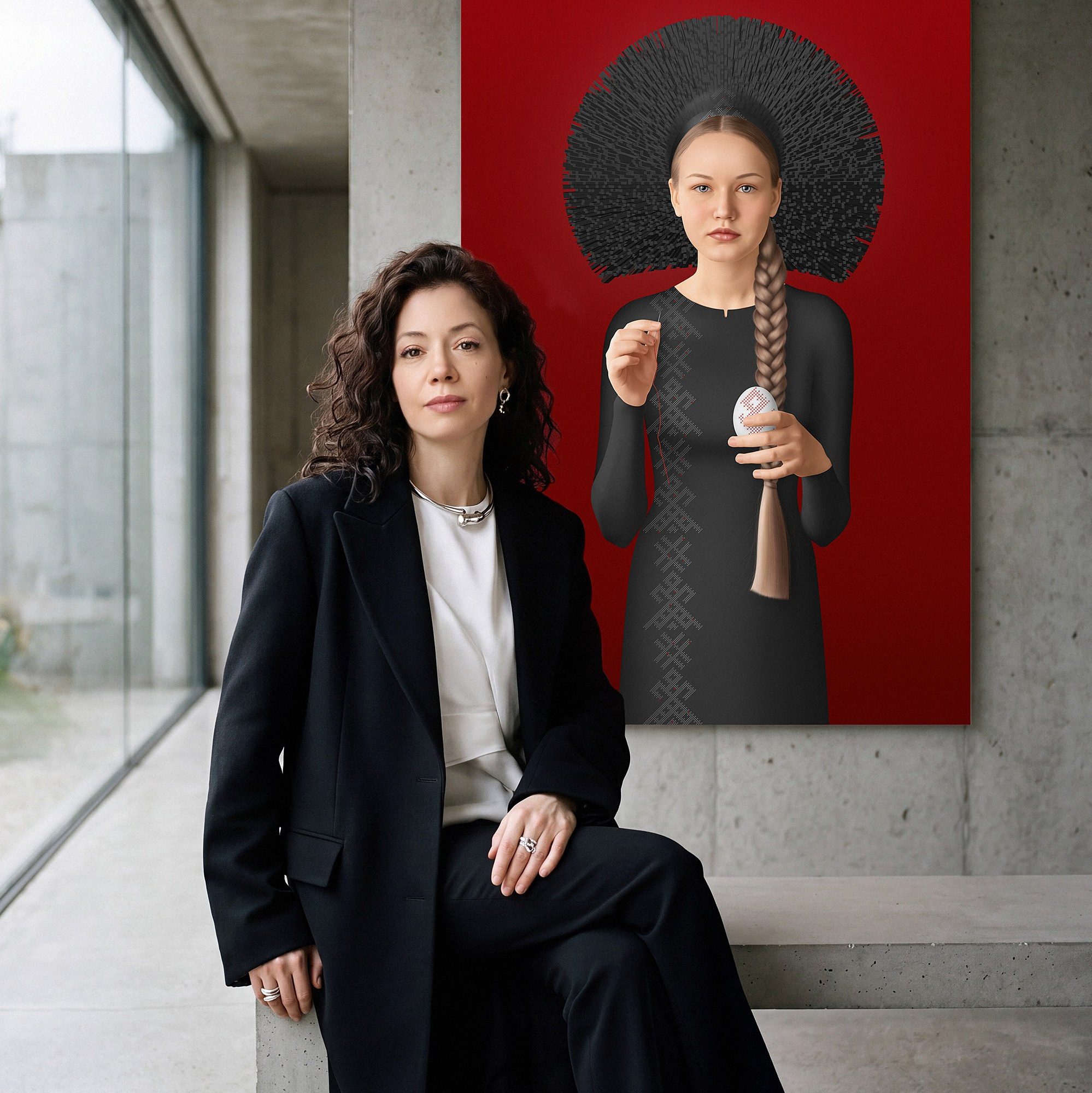 About artist. Mixed media artist Lala Garbouz