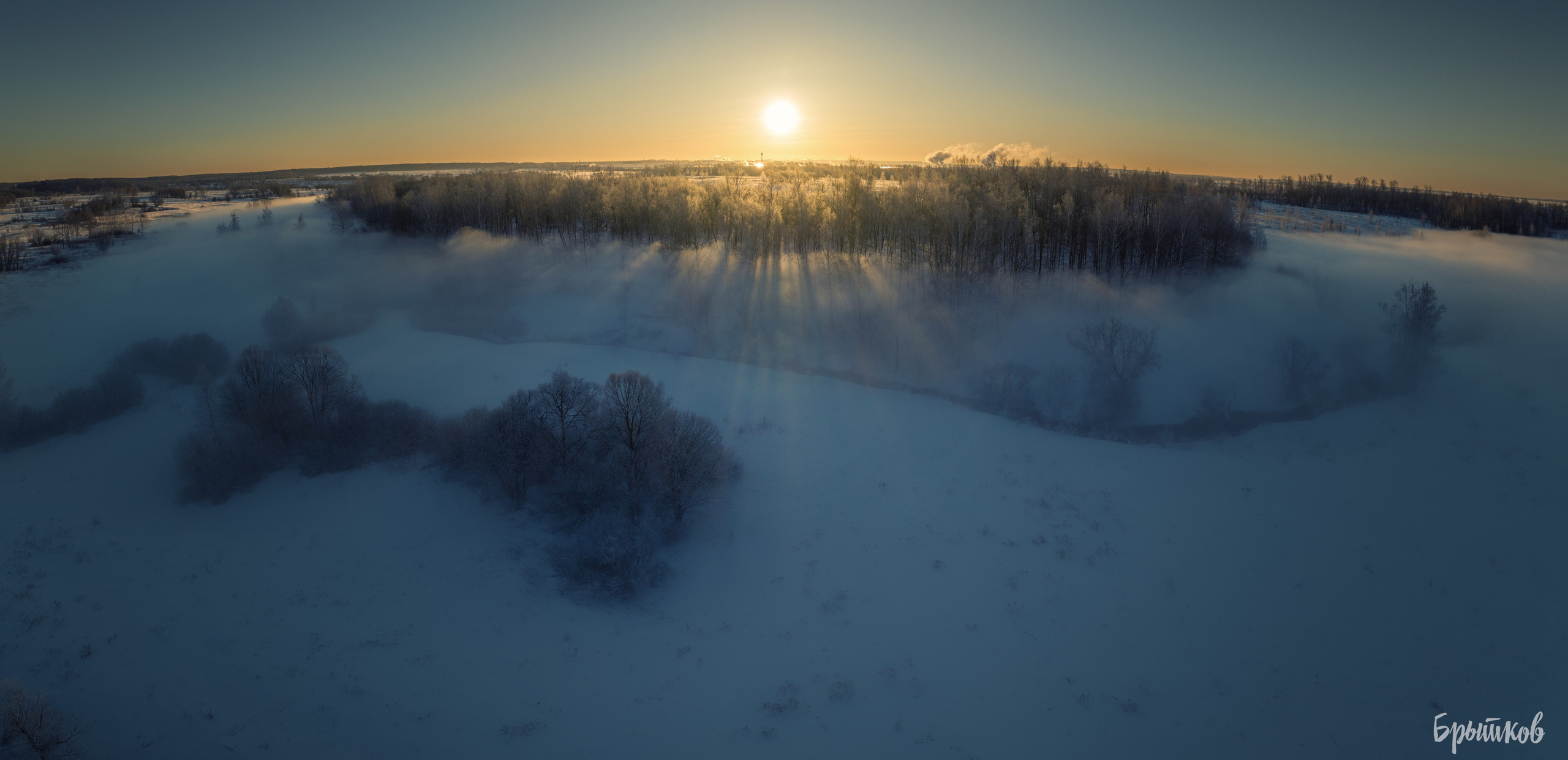 Фотография ручья Деготня в мороз минус 30. Николай Брытков — фотограф в Туле