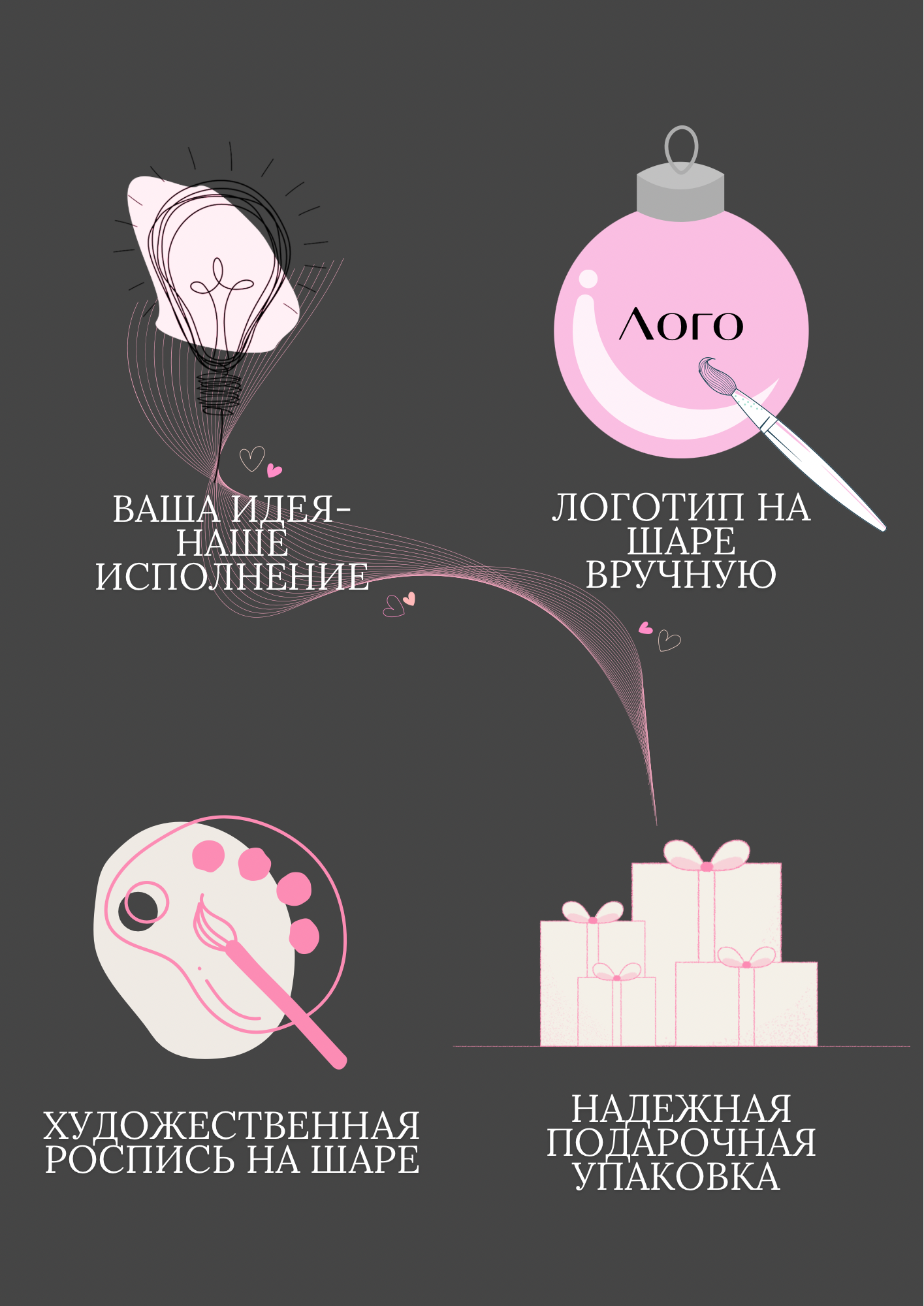 кастомизированные елочные шары для бизнеса