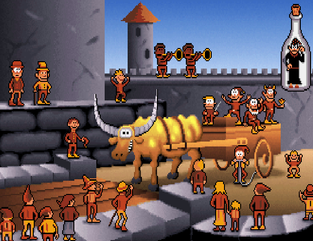 № 14 Gobliiins (1991) — узкие специалисты с неясным статусом. Wordlessly