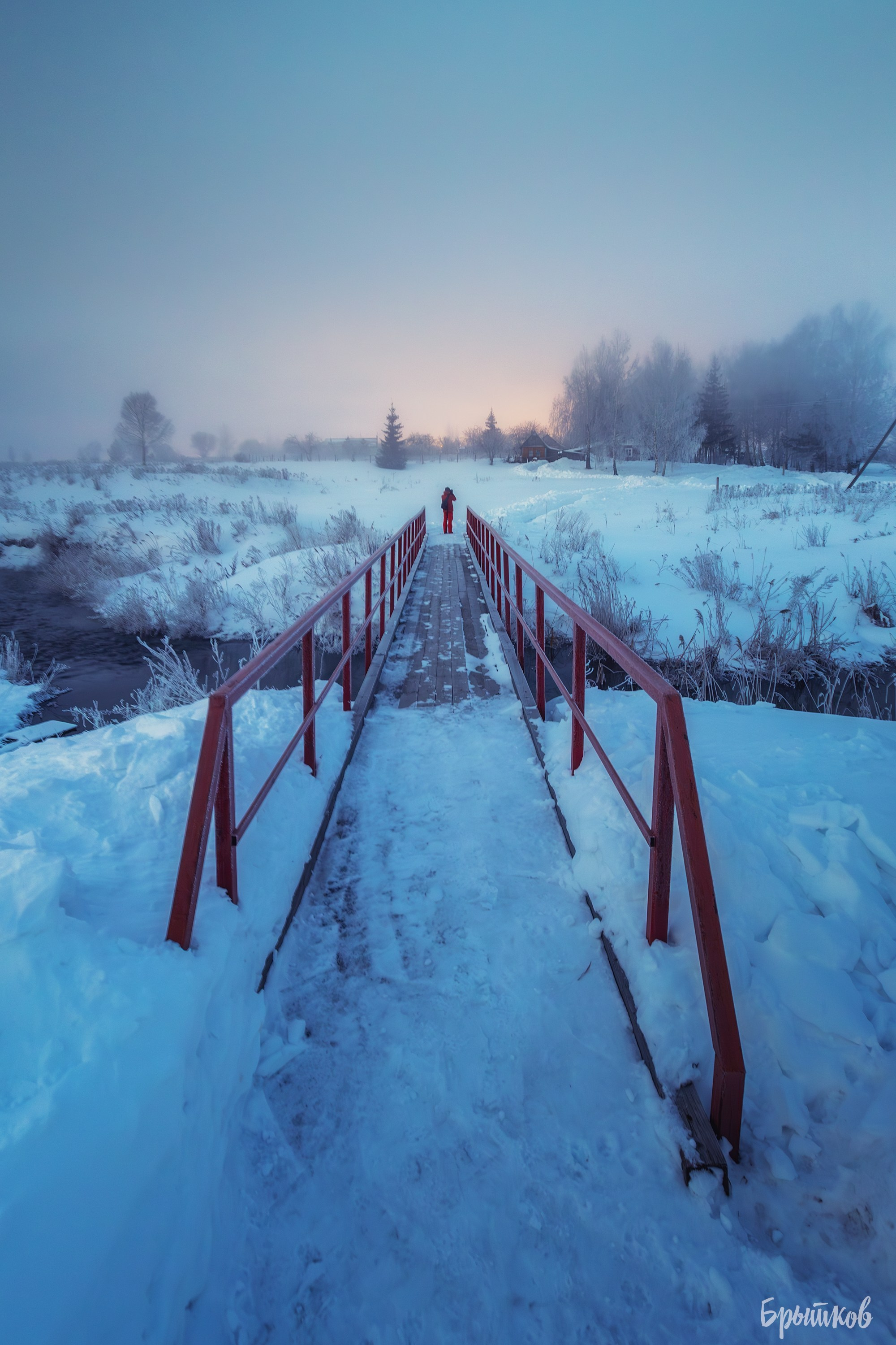 Туман над р. Деготня в районе д. Малая Кожуховка. Николай Брытков — фотограф в Туле