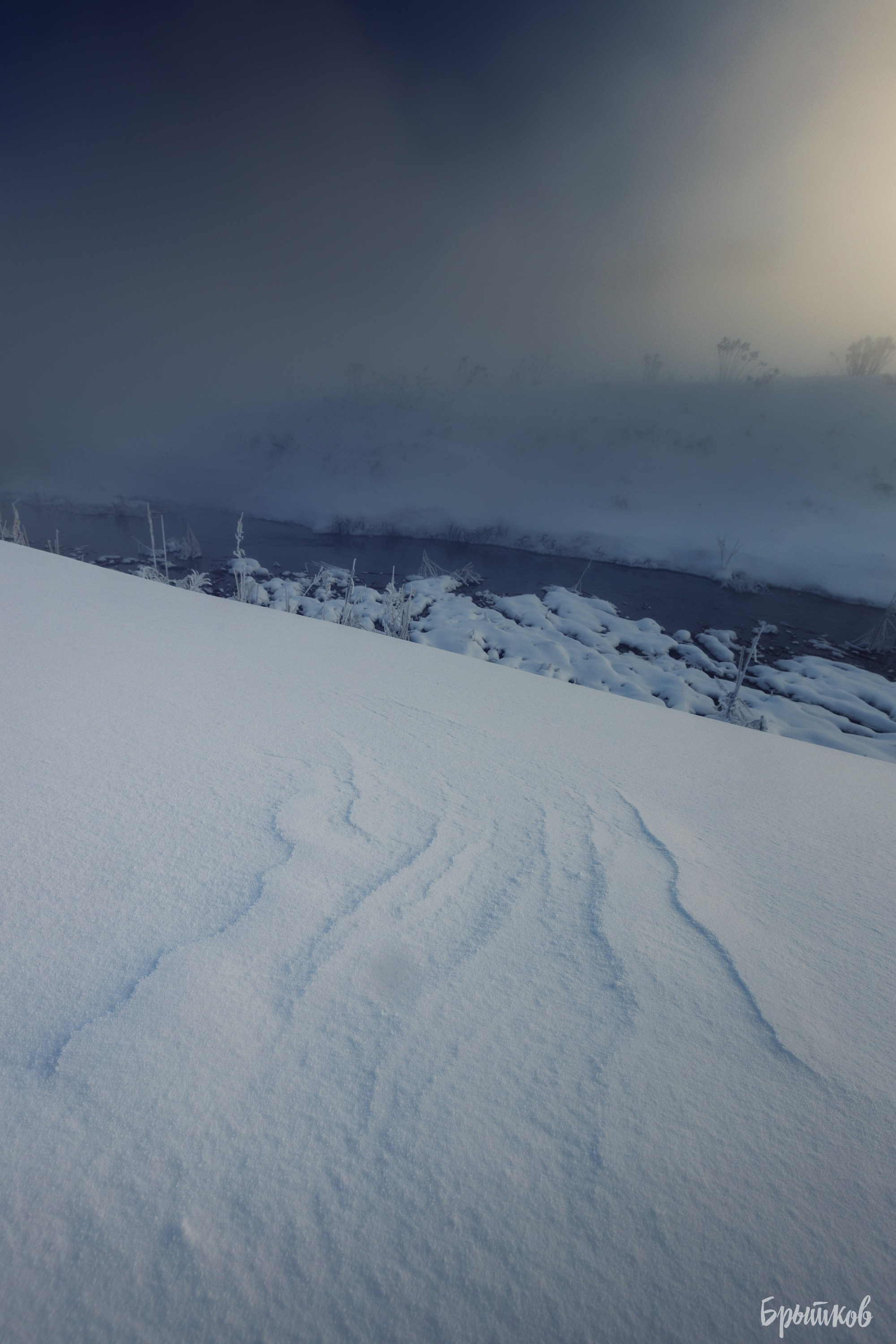 Фотография ручья Деготня в мороз минус 30. Николай Брытков — фотограф в Туле