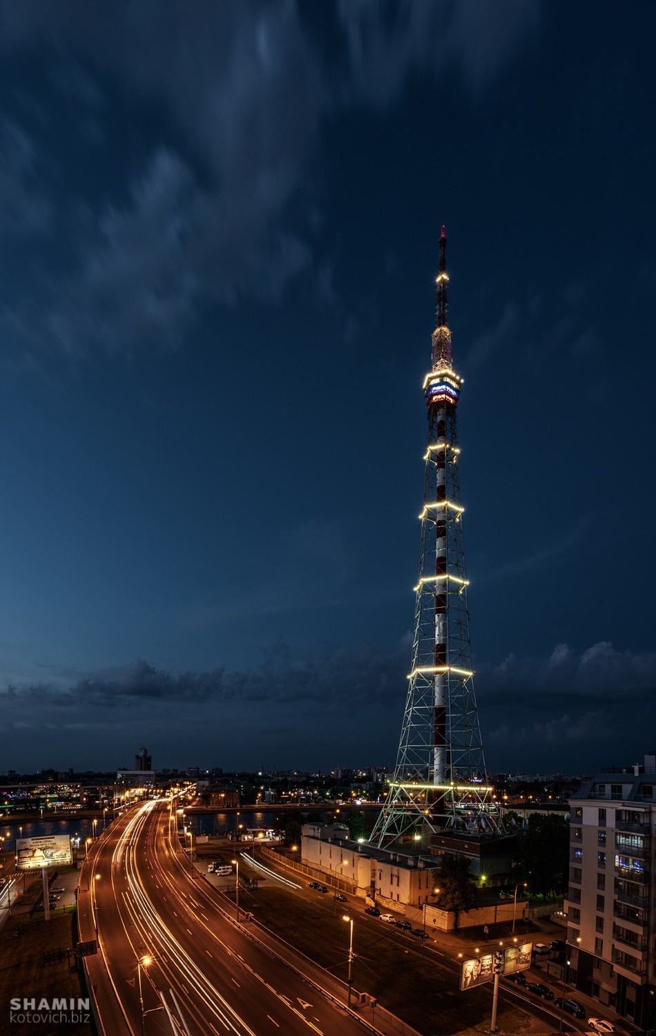 Питерская телебашня (панорама 266 Mpx). Фотограф Константин Шамин
