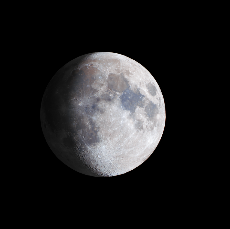 Moon Photography and HDR image Assembly. Photographer Vladimir Korovyakovsky