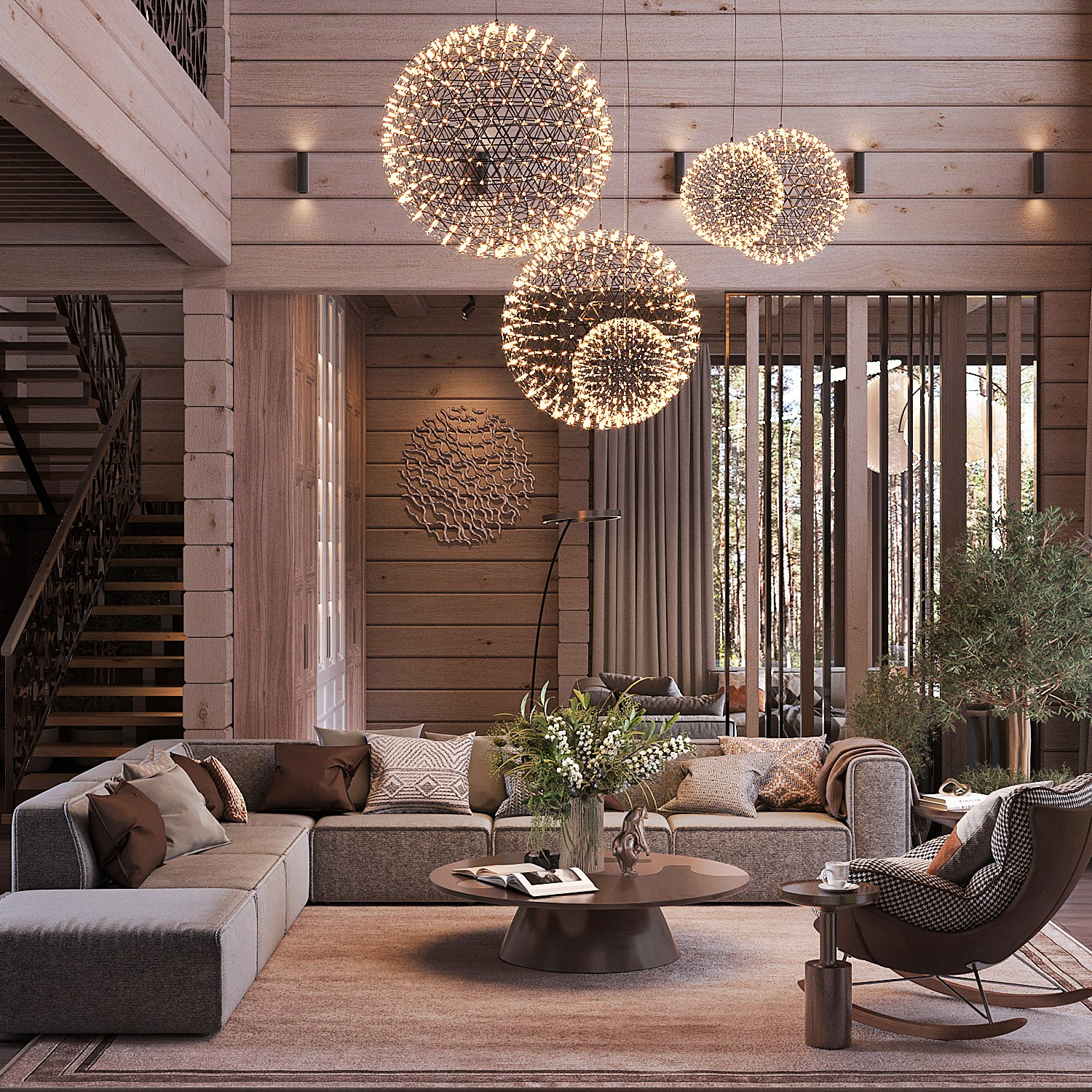 Дизайн интерьера деревянных домов