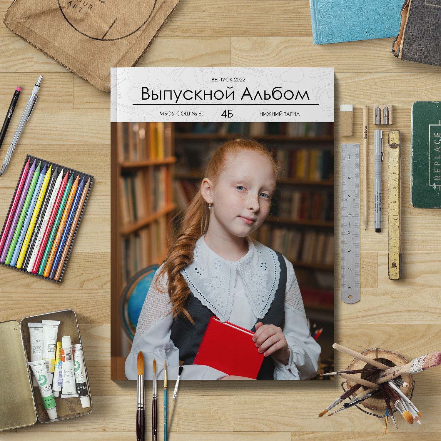 Планшет Куб 4 кл. Фото дети. Выпускные альбомы Нижний Тагил