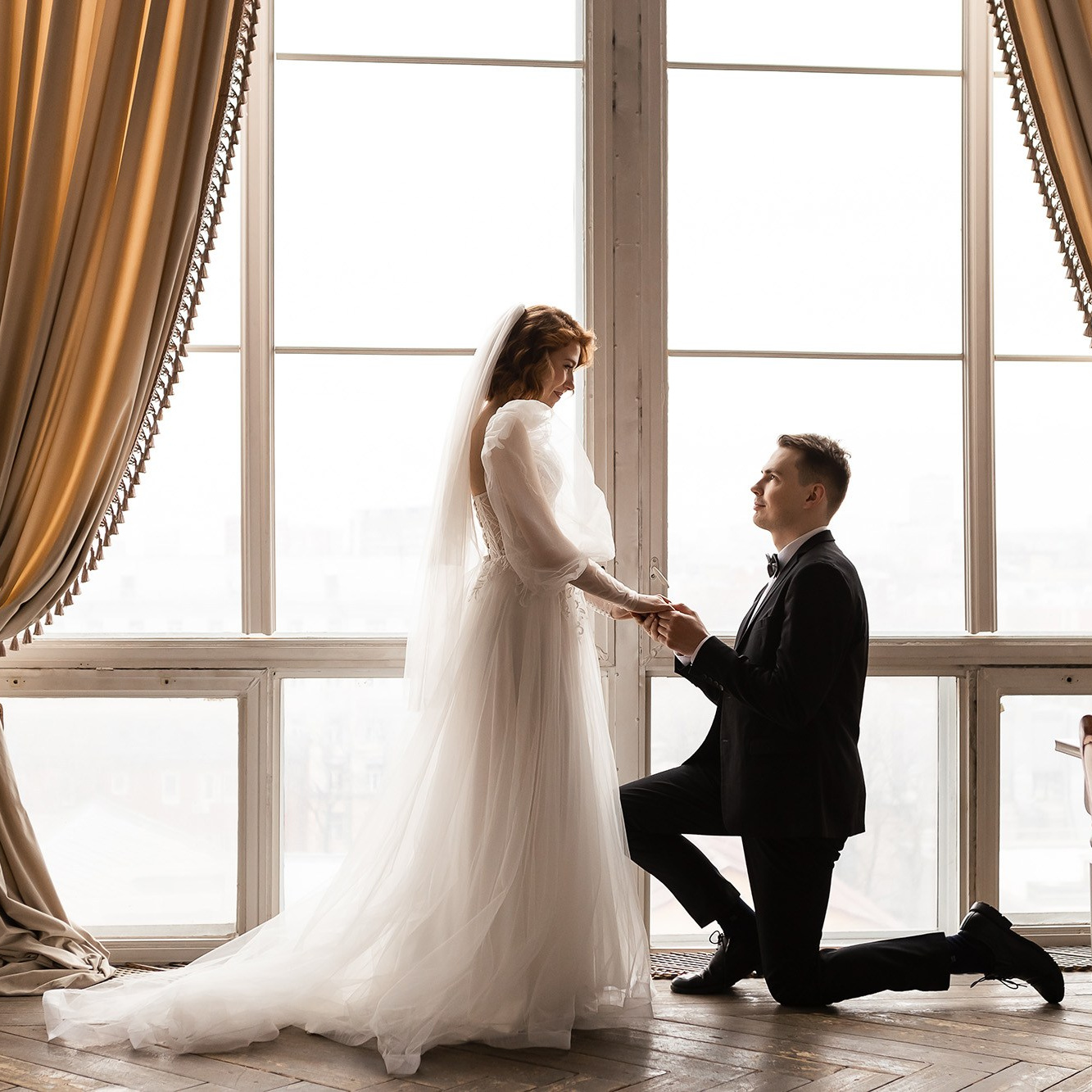 Свадебная фотосессия в студии