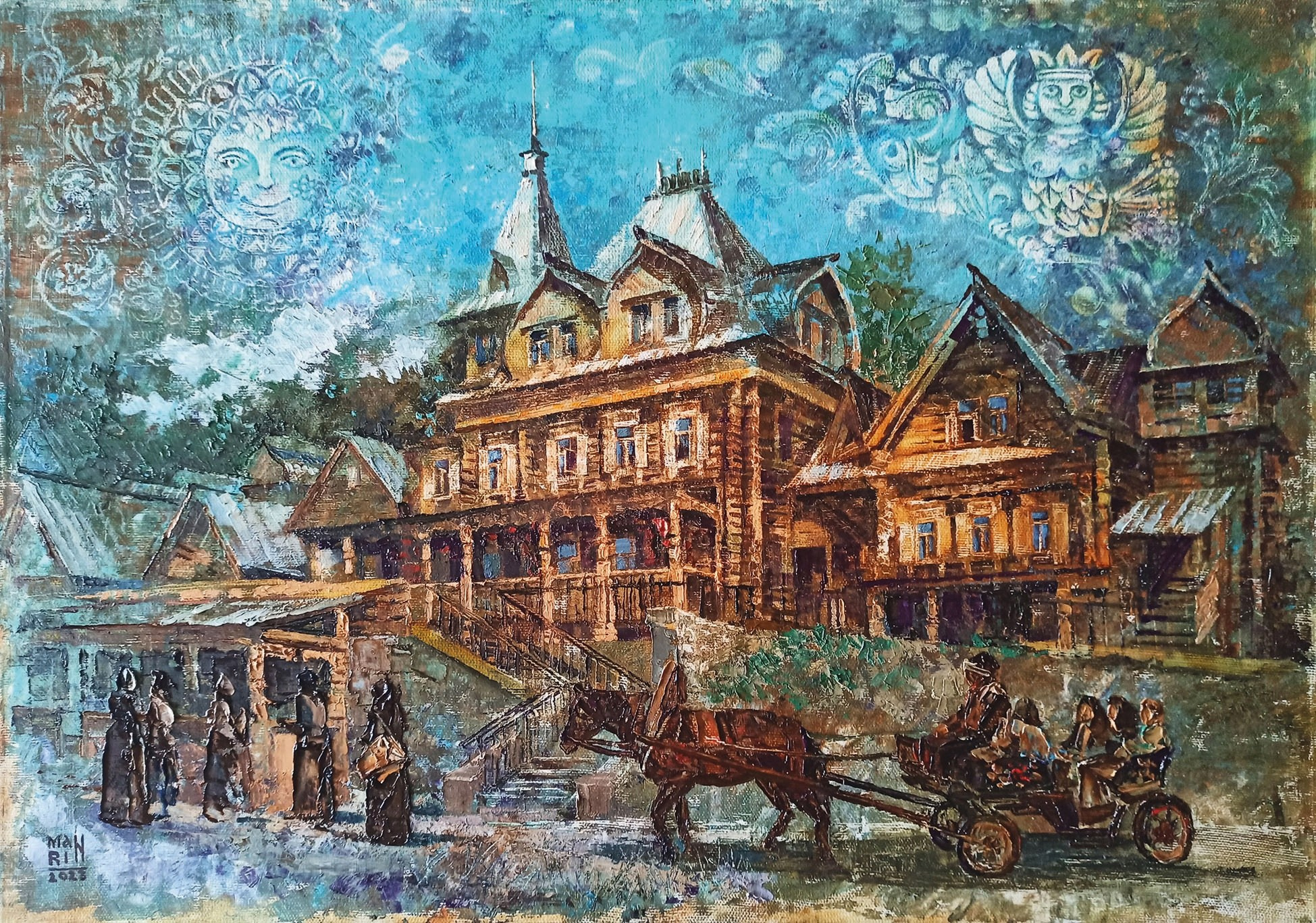 картины, интерьерные картины, картины маслом, масло, природа, живопись, Нижний Новгород, город, картина с Нижнем Новгородом, виды Нижнего, церковь, картина с церковью, усадьба, старина, ретро стиль, прогулка по Нижнему, осень, осенняя картина, Старый Нижний, нижегородские виды, панорама, старый город, монастырь, купить картину, картина в подарок, Городец, город мастеров