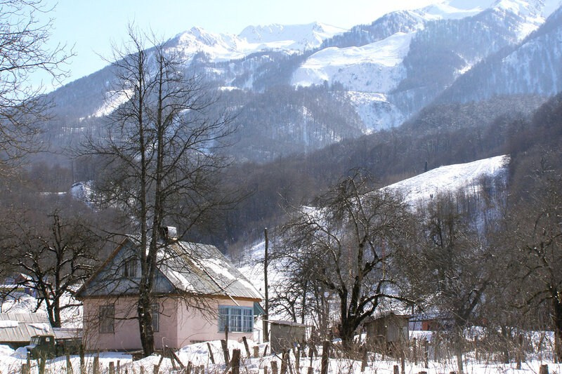 Красная поляна старое фото