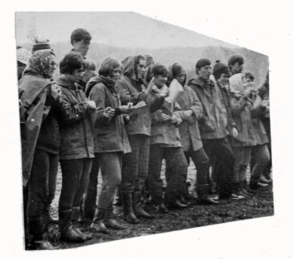 10-й традиционный слёт туристов (1976). Фотограф Эдуард Алмадаков