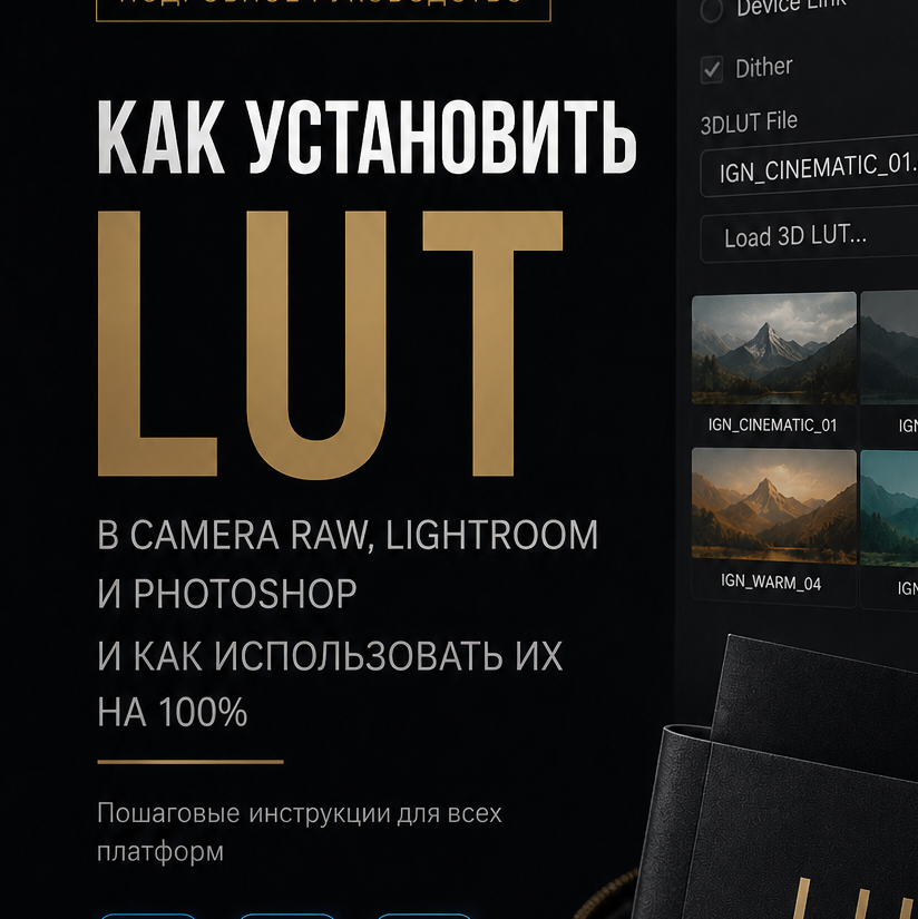 IGN LUT PACK. Илья Игнатченко — фотограф, ретушер