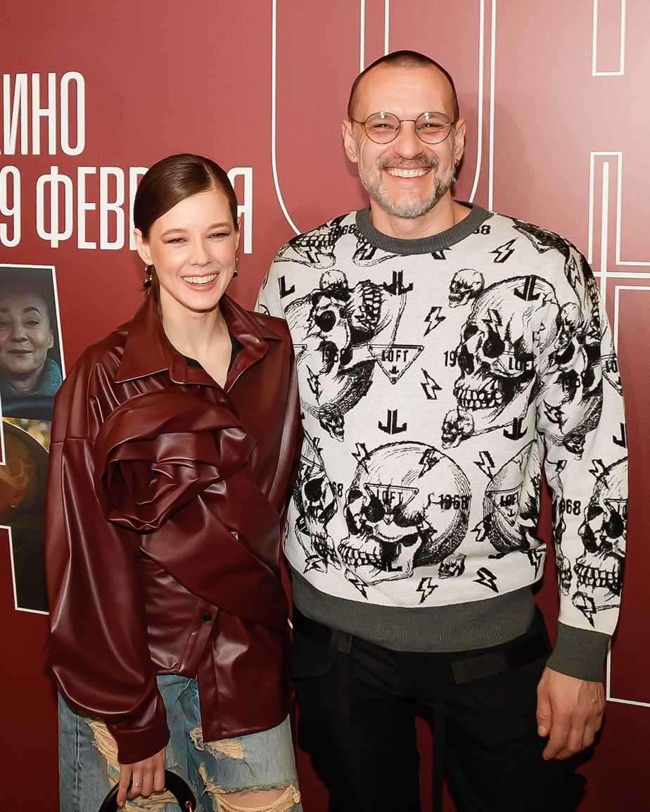 Катерина Шпица с мужем Русланом Пановым