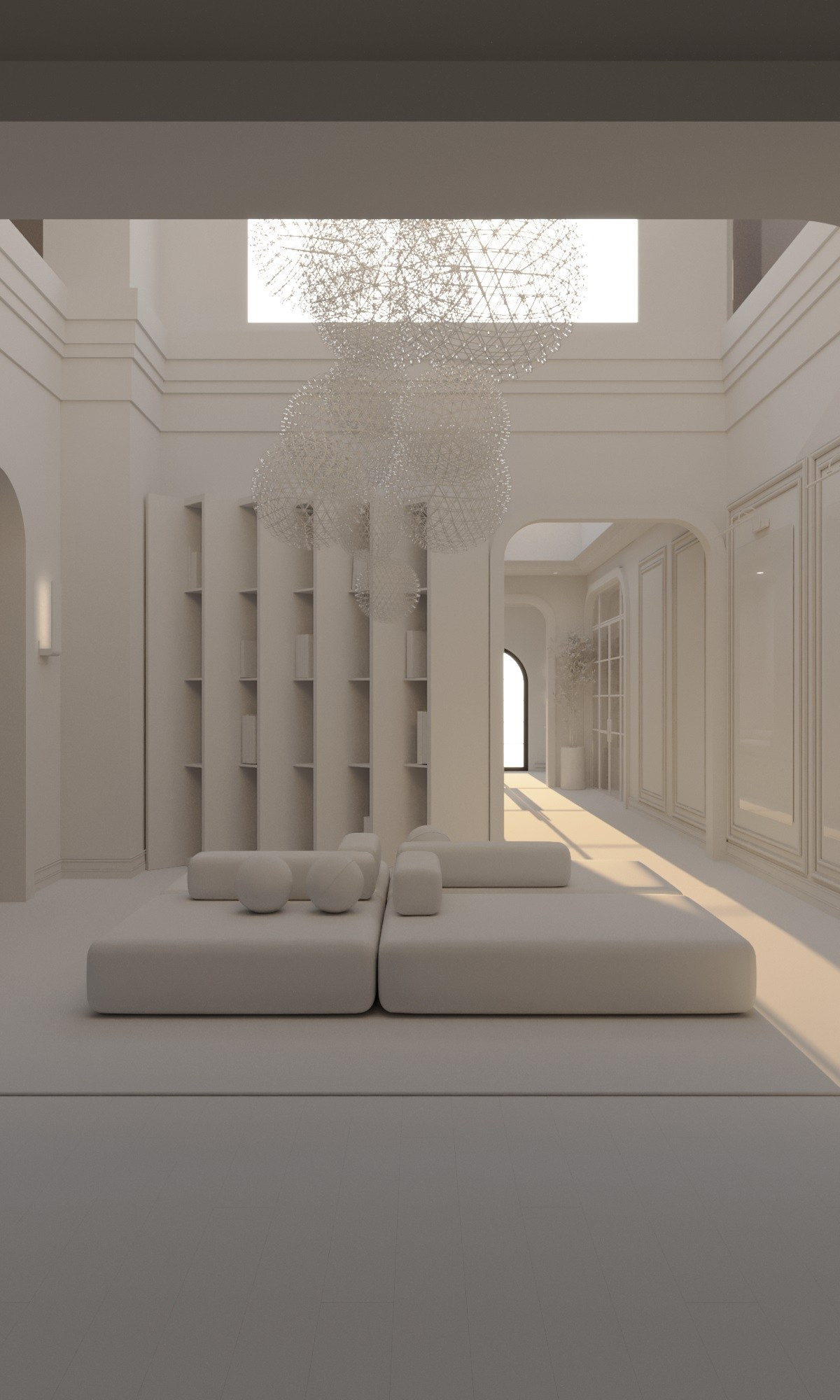 Разбор интерьерного кадра. Рендер на проекте.ру