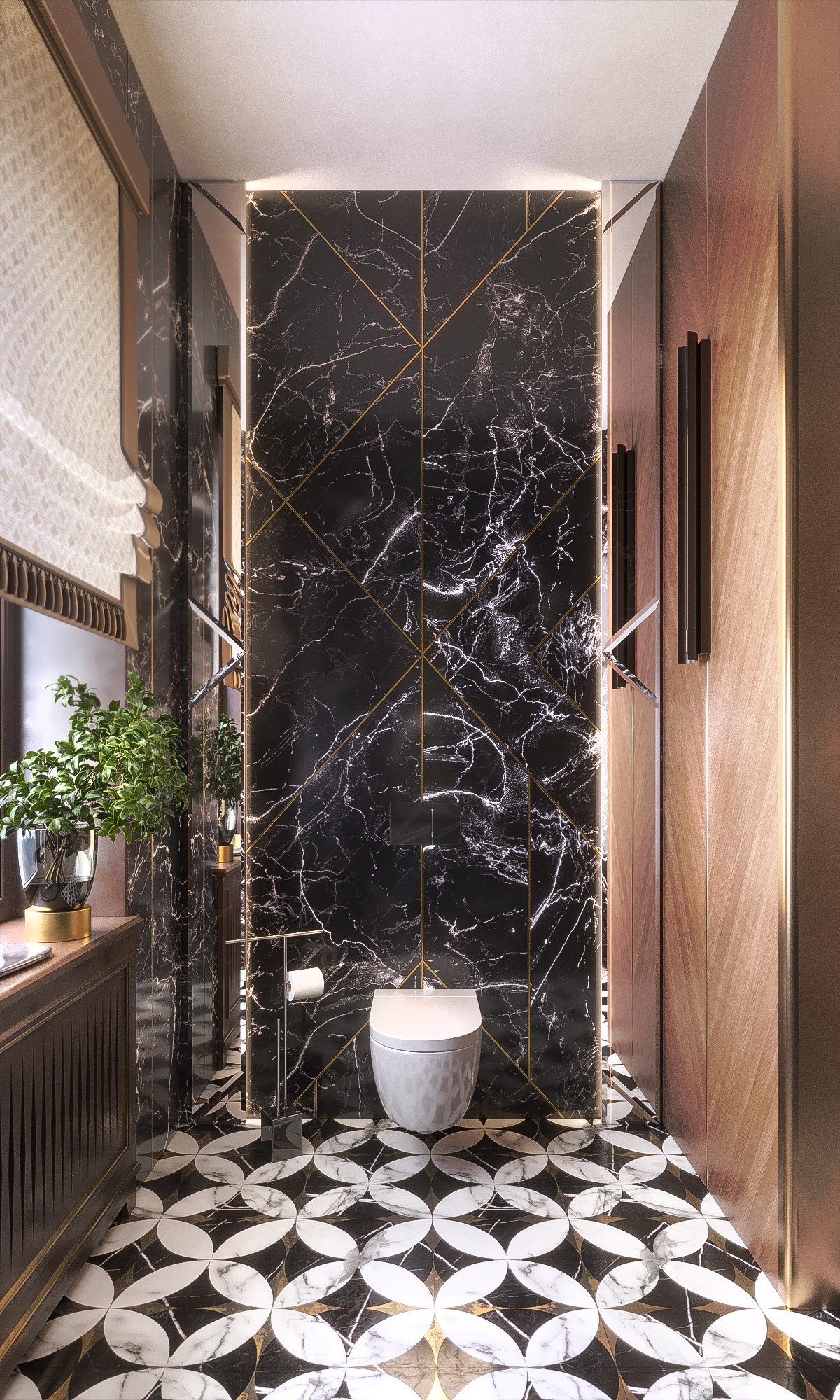 3D visualization of the master bathroom for TADstudio. Архитектурная 3д визуализация интерьеров и экстерьеров в Москве