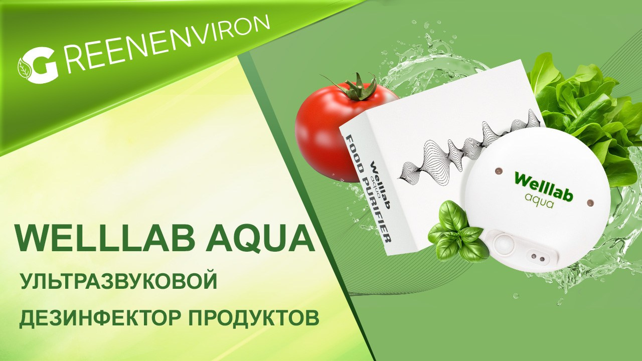 Ультразвуковой дезинфектор продуктов Welllab Aqua от Гринвей