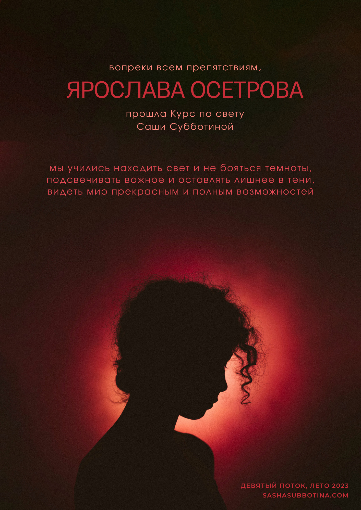 Контакты. Ярослава Осетрова фотограф — Мск