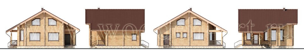 «Дмитровка» 209 кв. м. Проекты деревянных домов