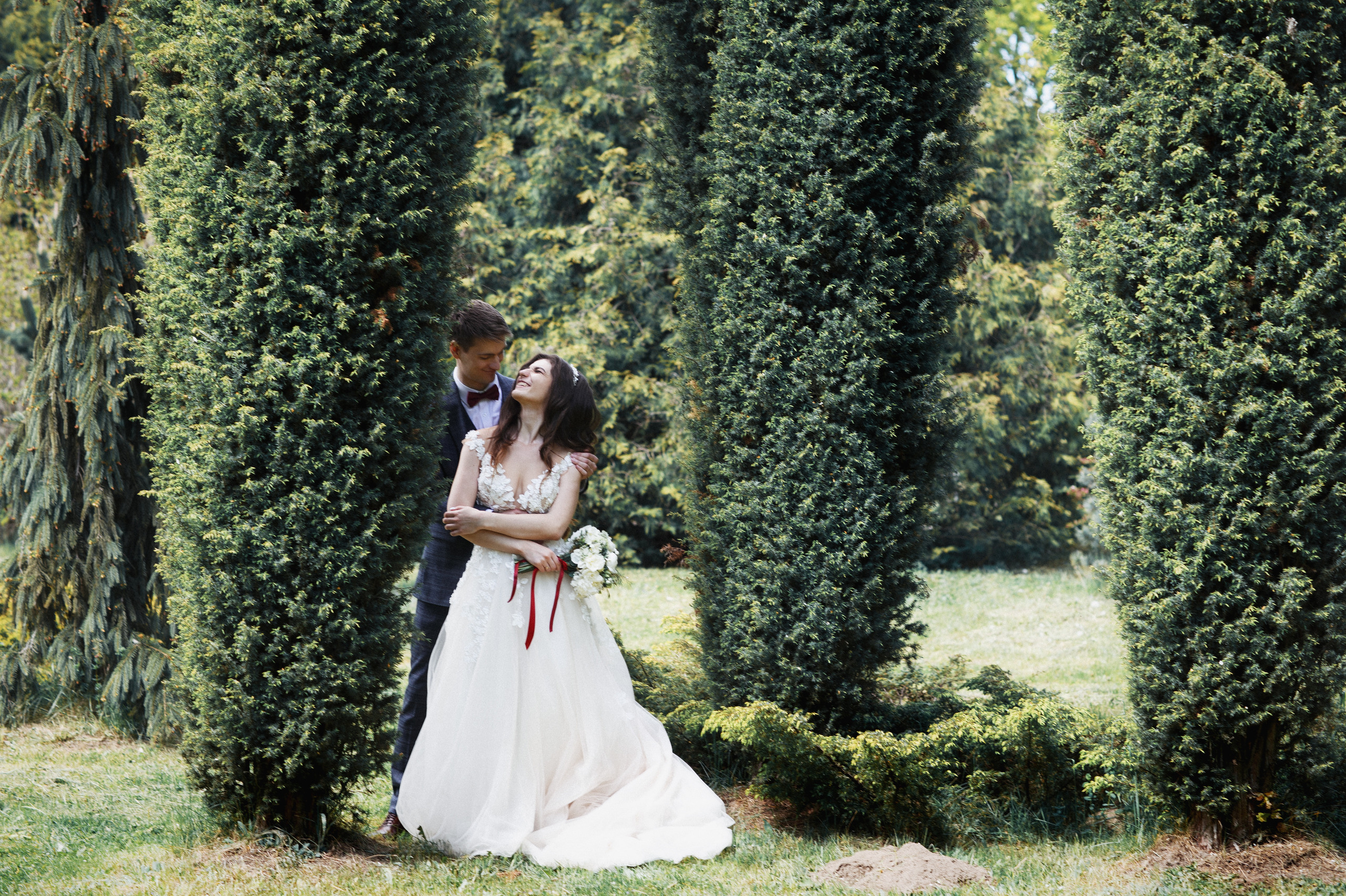 Фотосессия свадебного дня в Ботаническом саду, отеле Пекин