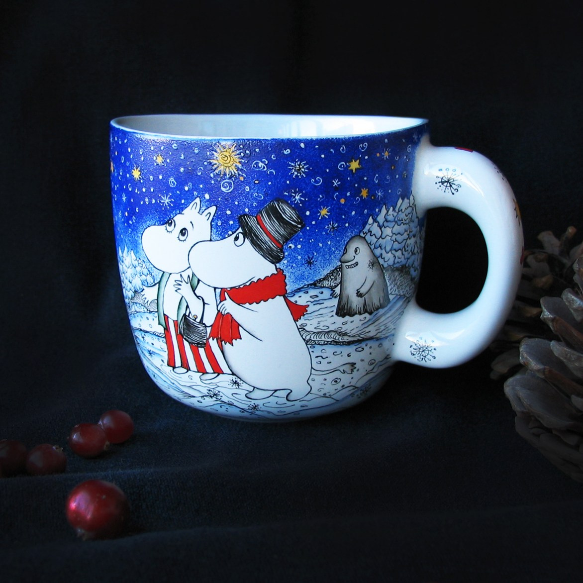 Муми-Тролли на кружке.