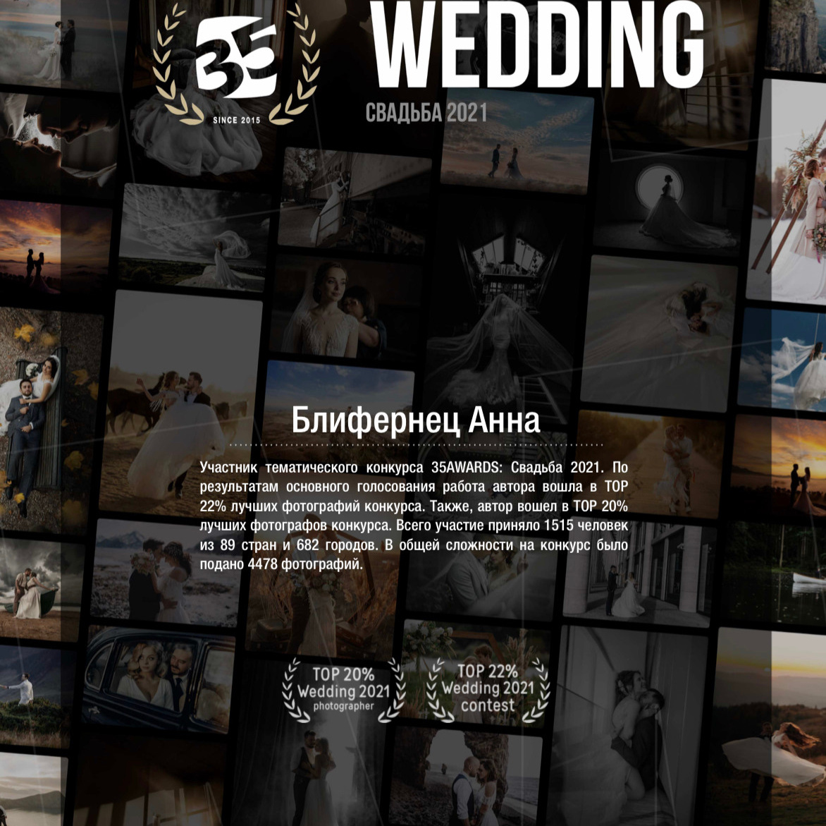 Мои достижения. Творческий фотограф взрослых и детей в Москве Анна Блифернец