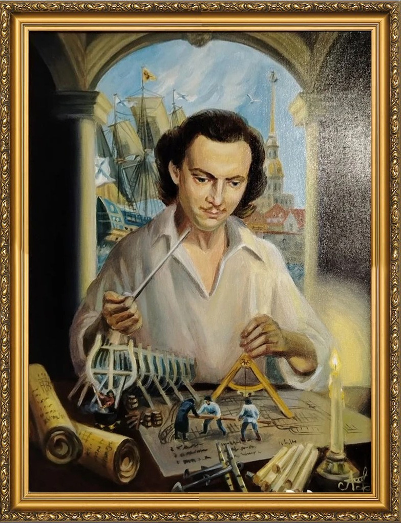 Город, Санкт-Петербург, Петр I, флот, история, портрет