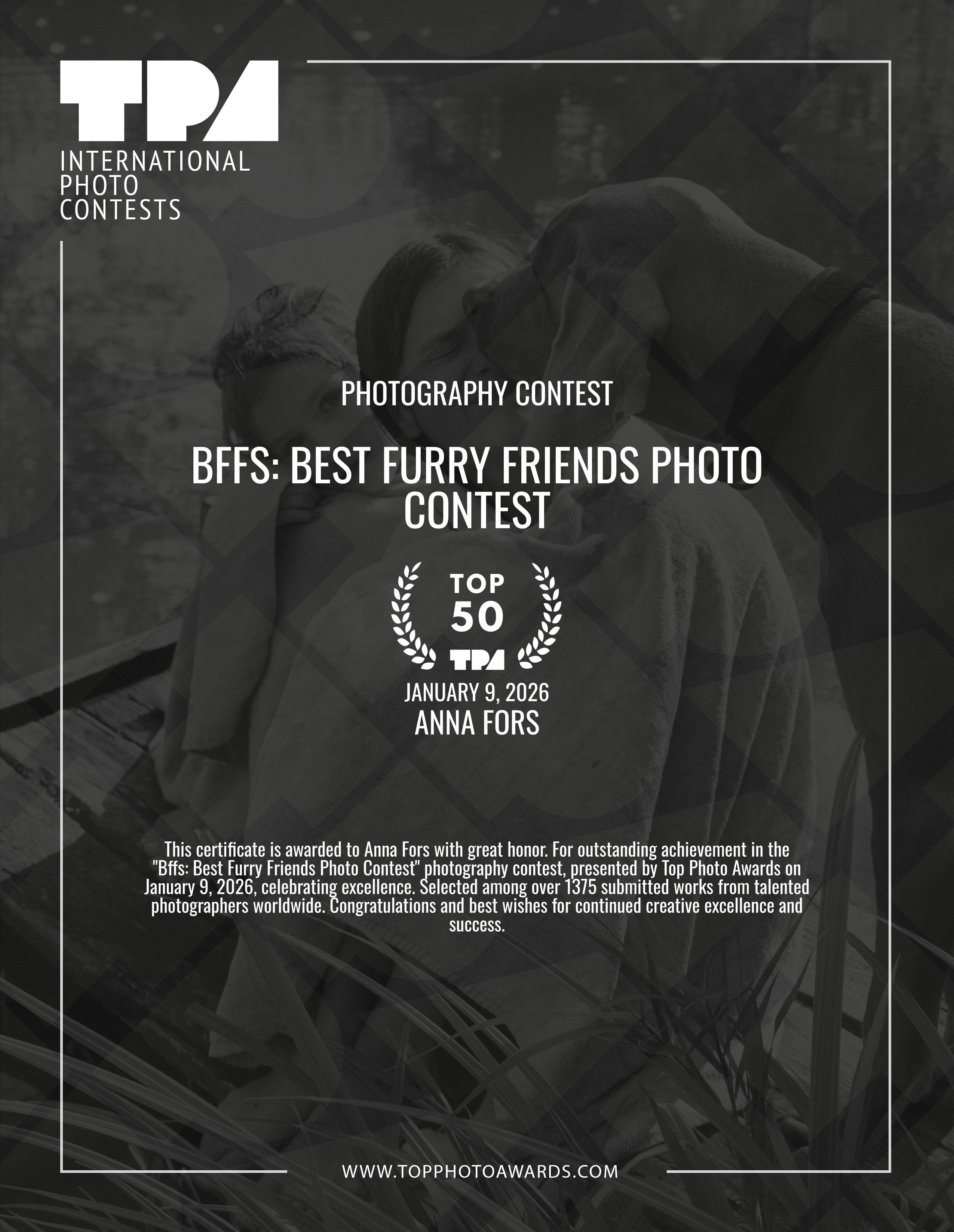 Конкурсы. Ню фотограф, Фотохудожник в Москве Анна Форс