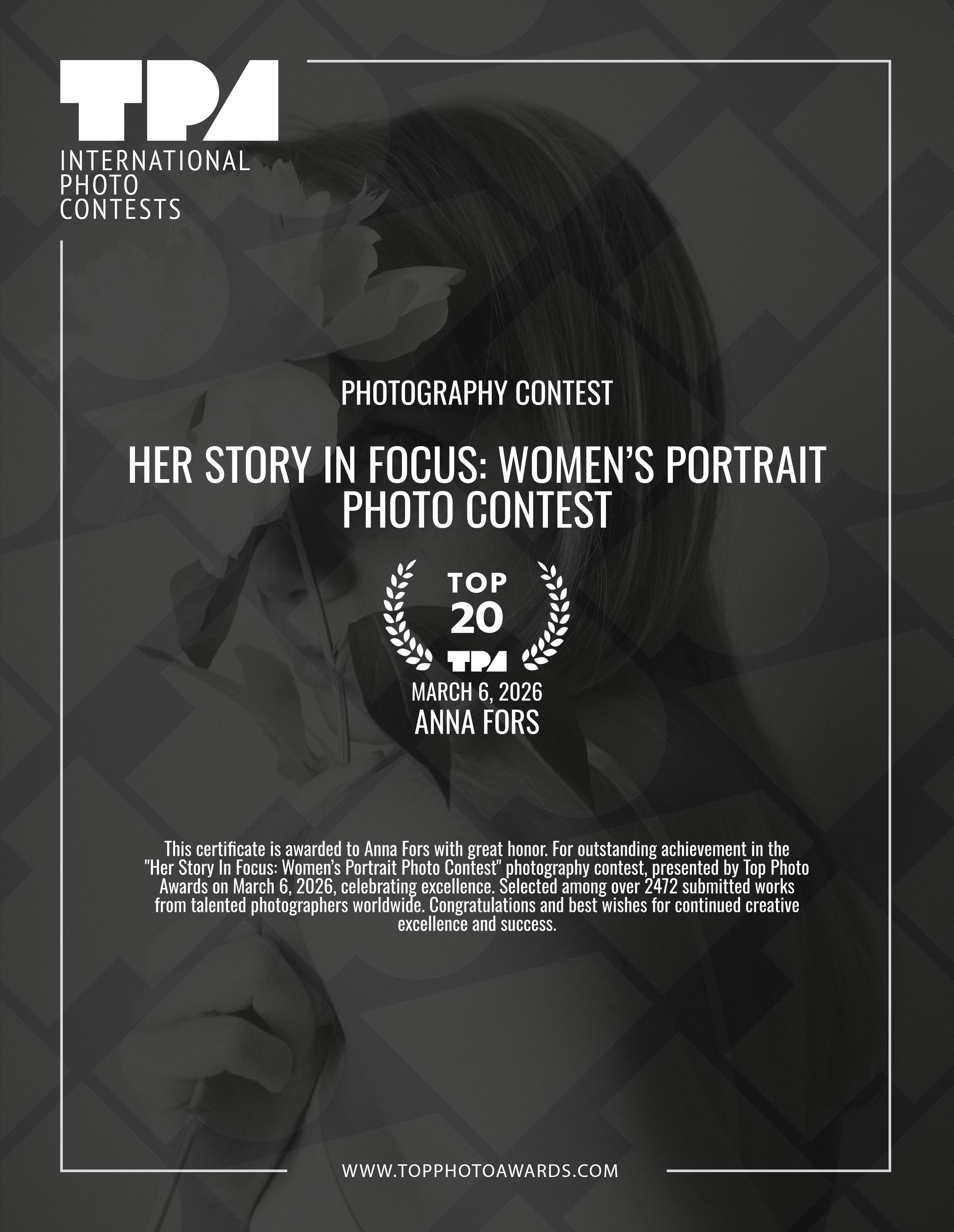 Contests. Nude and Fine art photographer in Moscow Anna Fors