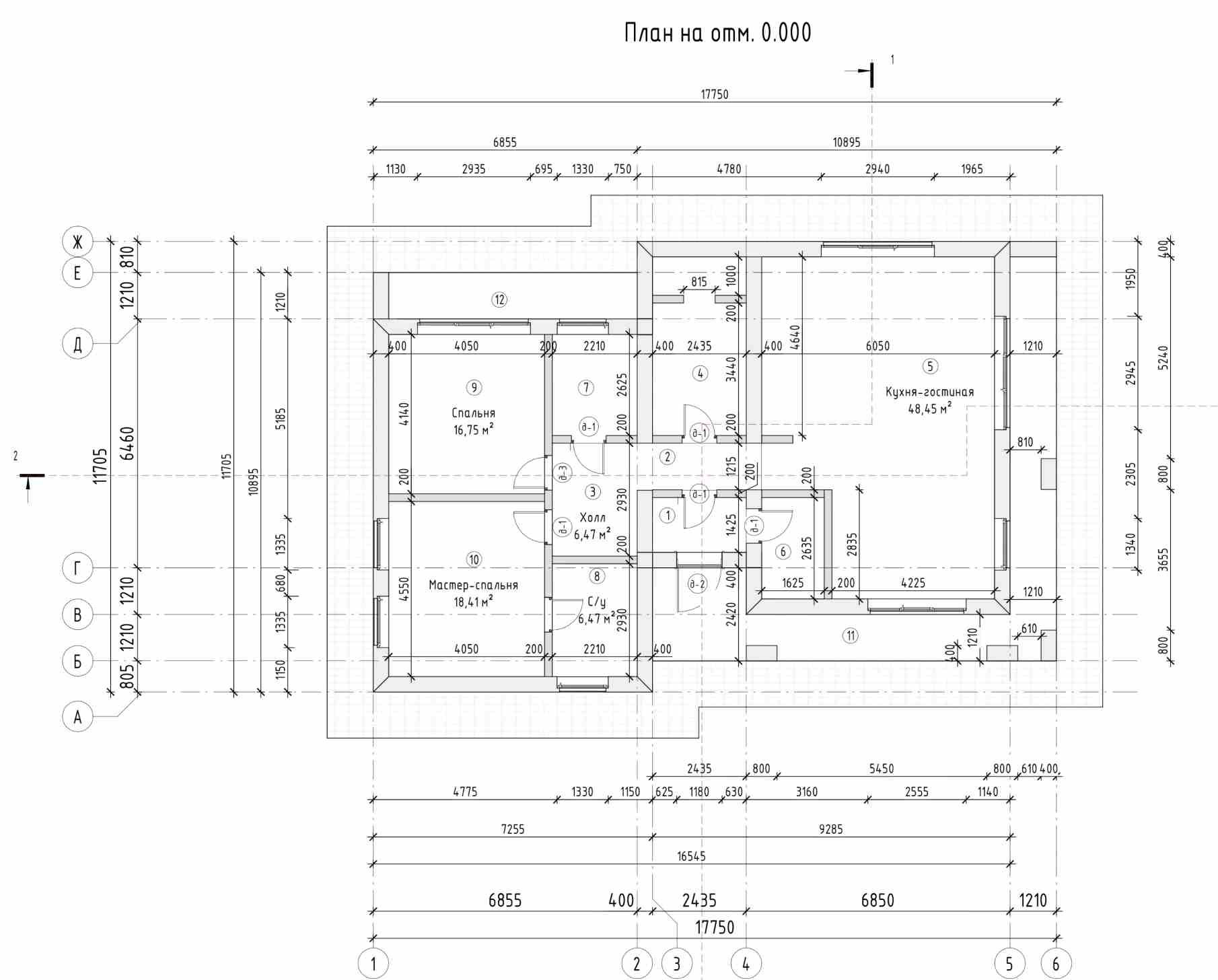 Планировка быстровозводимого дома серии "Калифорния"