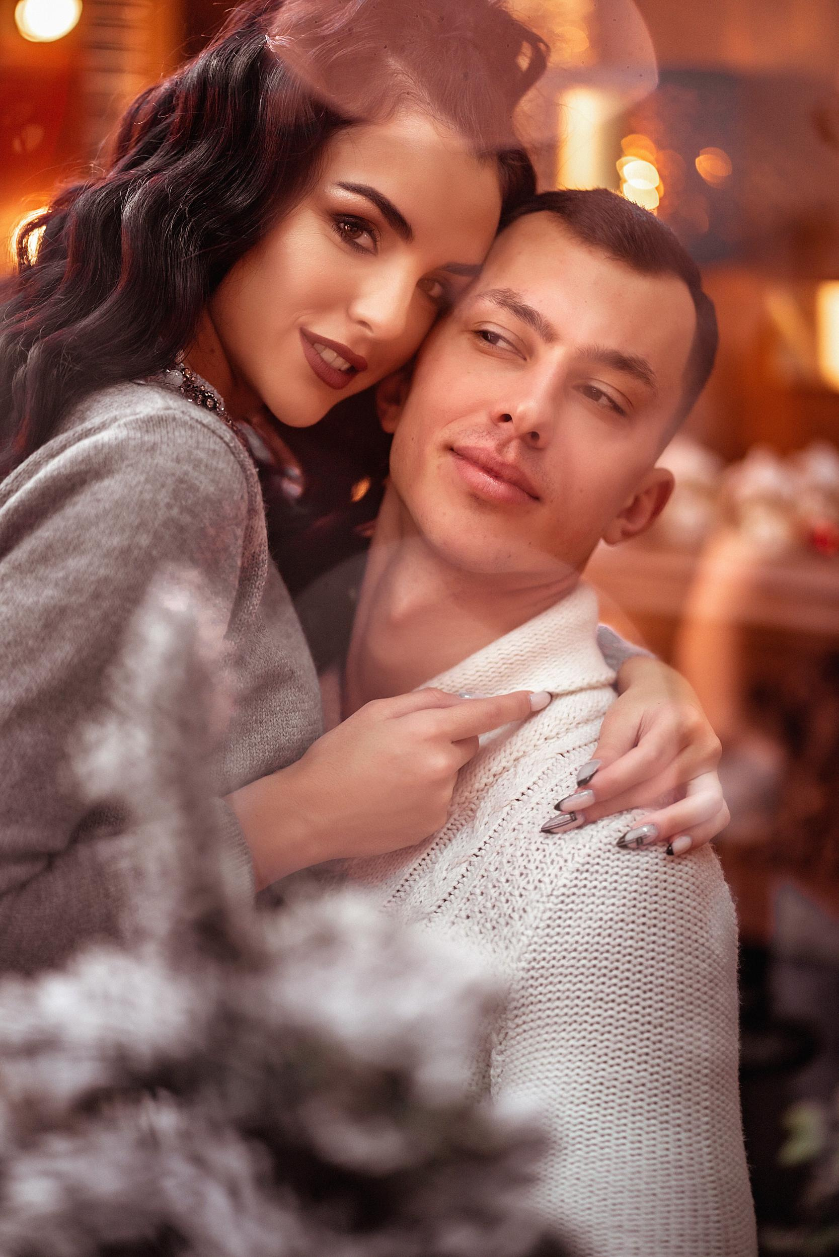 Фотосессия для пары в студии