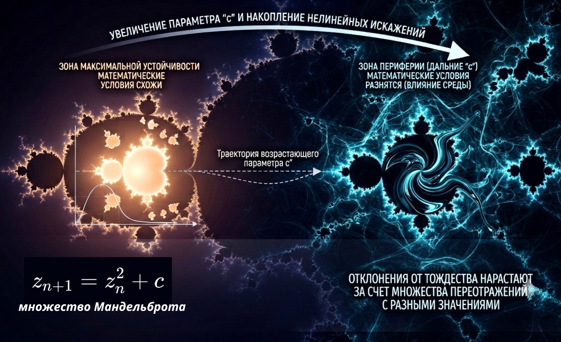 Симуляция событий и фрактальные связи