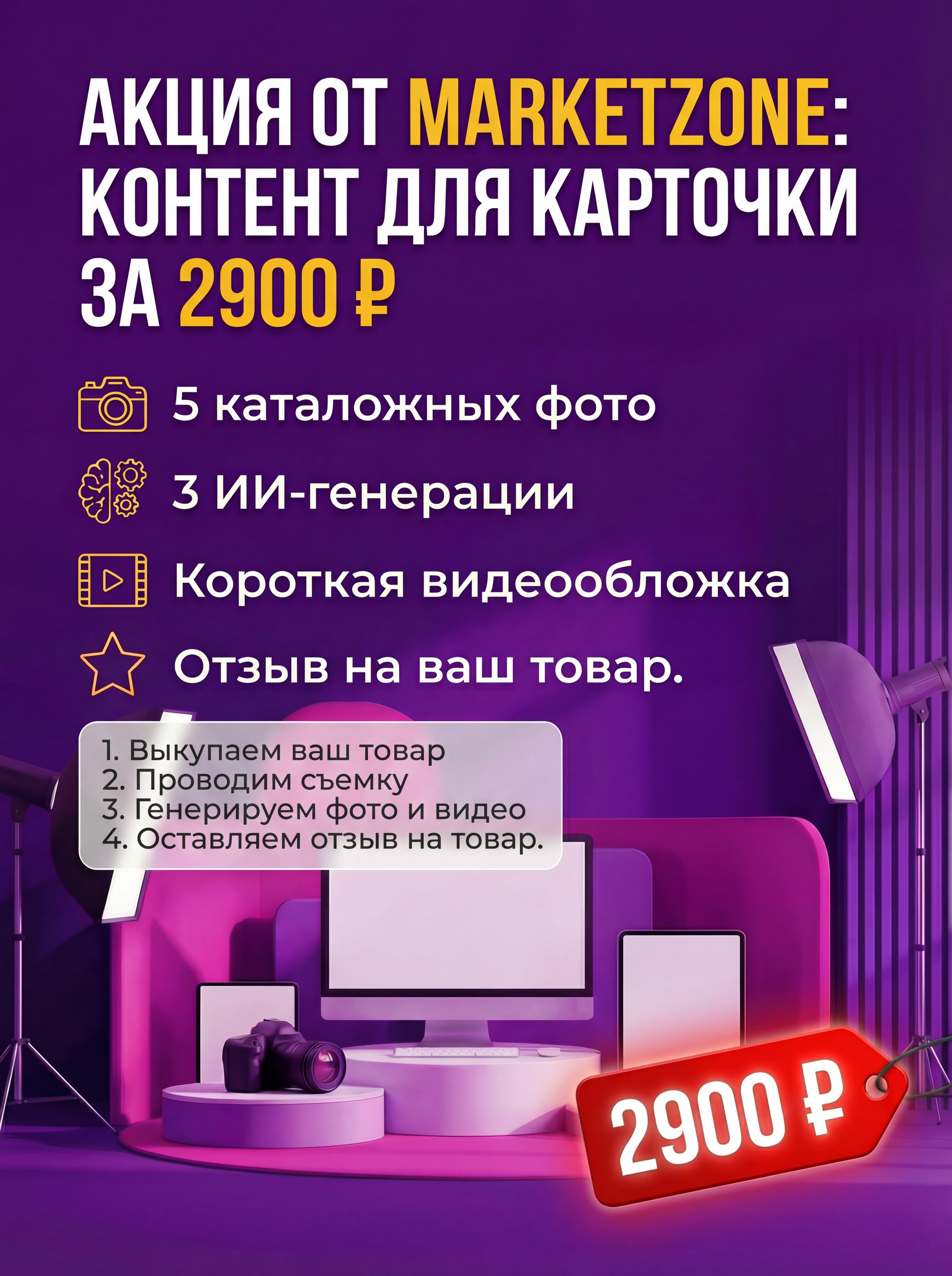 Акция на карточку для маркетплейс. Фотосъемка для маркетплейс в Краснодаре