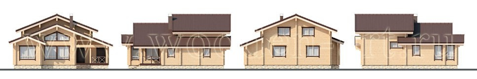 «Мишкин лес» 184 кв. м. Проекты деревянных домов