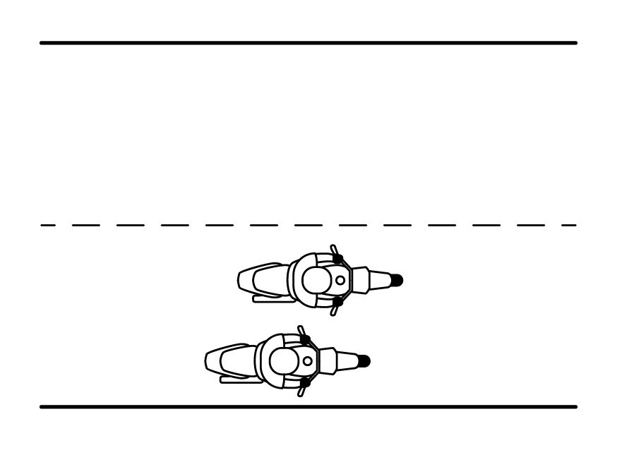 Движение в колонне. Занятия по безопасному управлению мотоциклом Владимир Оллилайнен