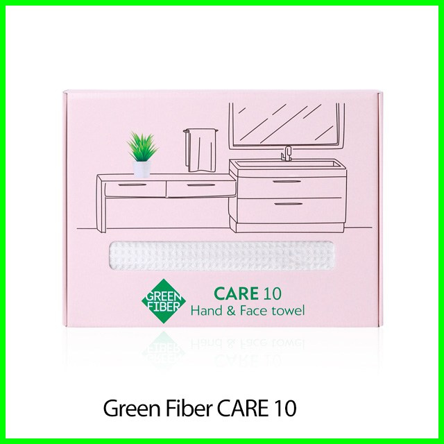 Вафельное полотенце для рук и лица Green Fiber CARE 10 от Гринвей
