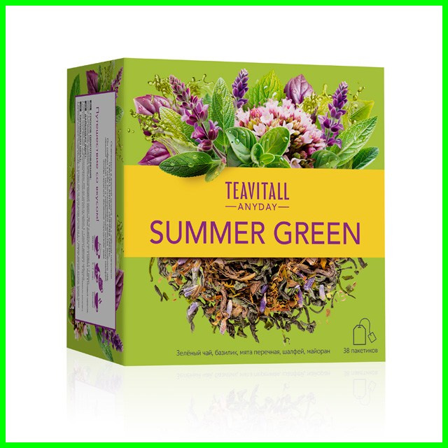 Чайный напиток Teavitall Anyday «Summer Green» от Гринвей — смотреть на сайте партнера
