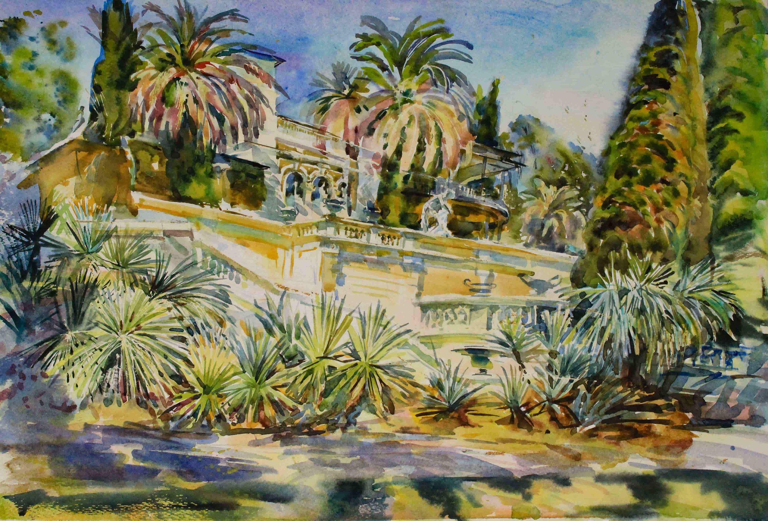 «Вилла Надежда. Сочинский Дендрарий». Свет акварели Галины Поплавской