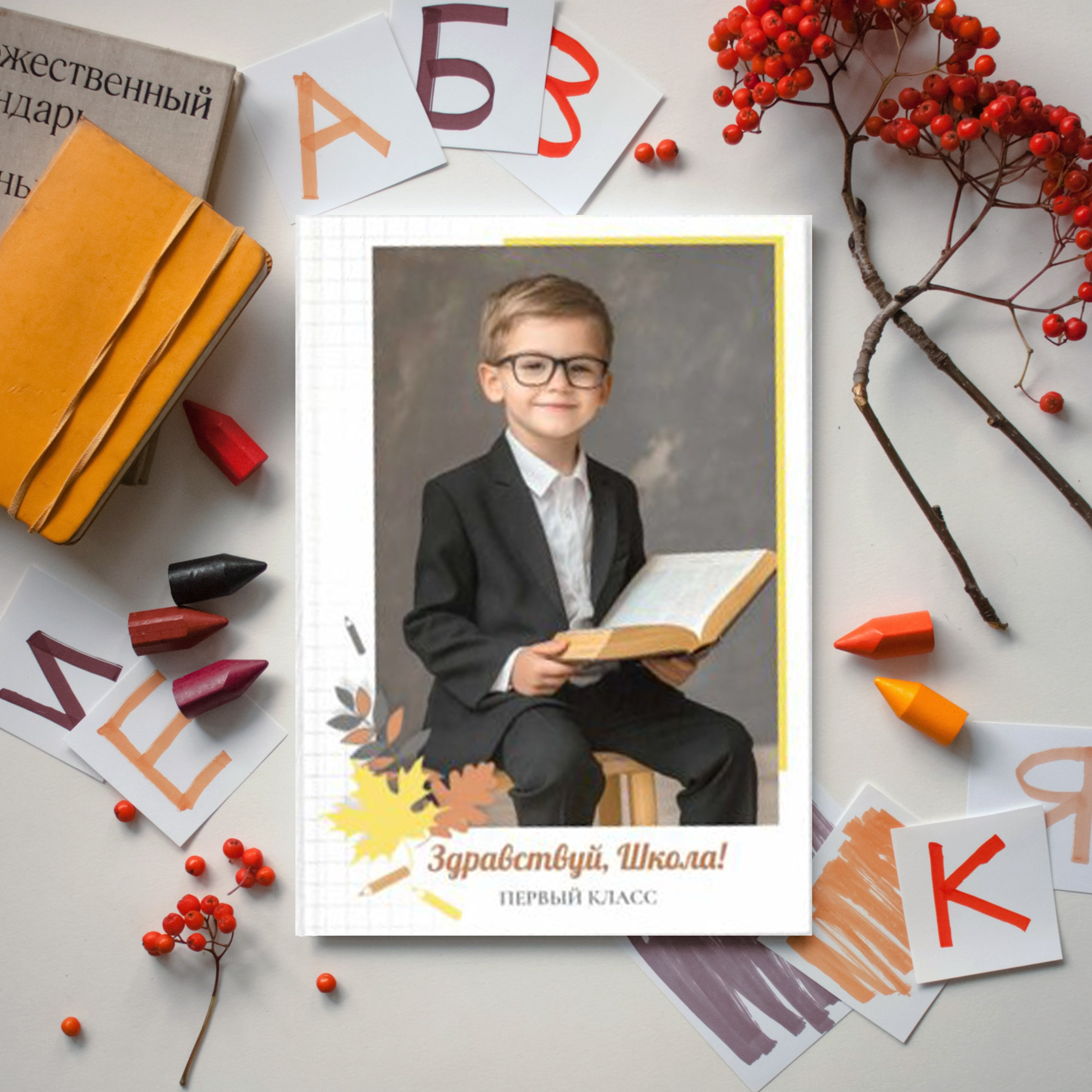 Школьная папка  альбом для школьника первоклассника.