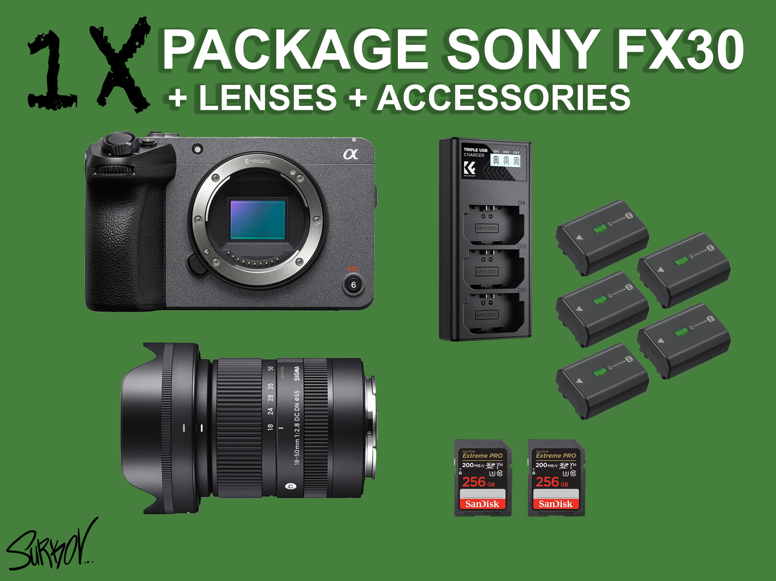 Rental Equipment. Sura Group | Social media content and video production for businesses and brands in Los Angeles | Sura Content & SurkovFilm