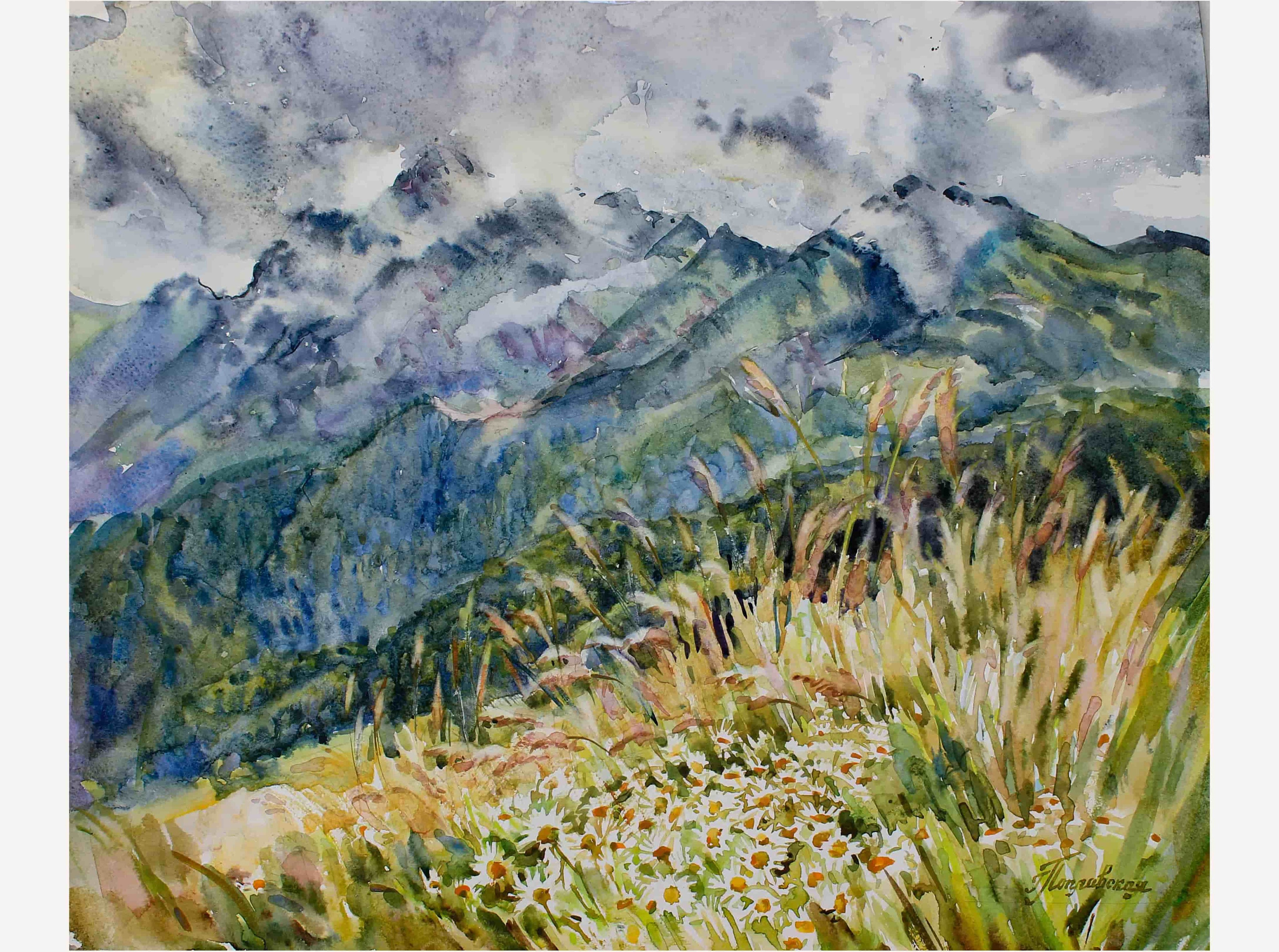 Пейзажи художника Галины Поплавской. Свет акварели Галины Поплавской