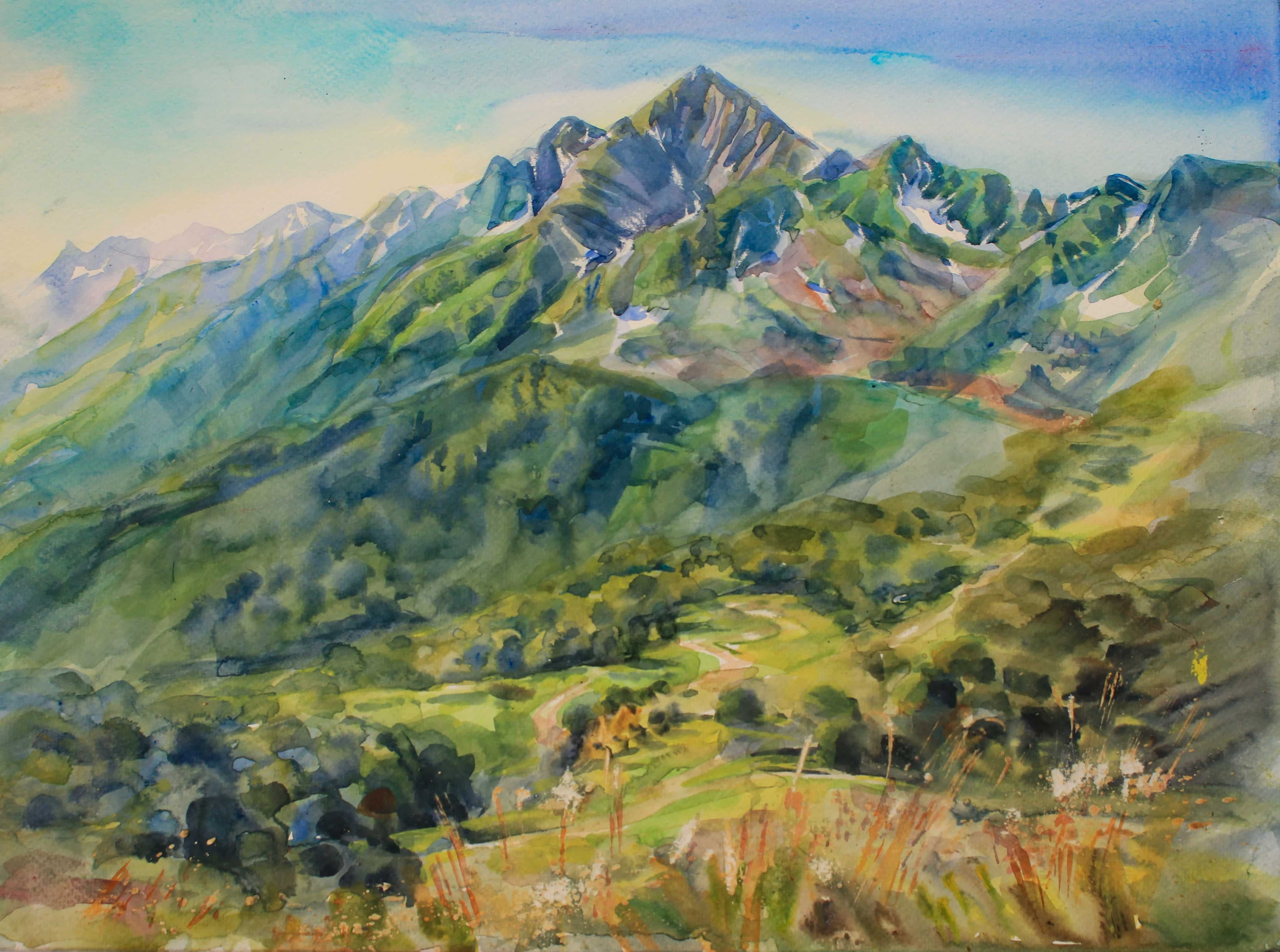 Пейзажи художника Галины Поплавской. Свет акварели Галины Поплавской