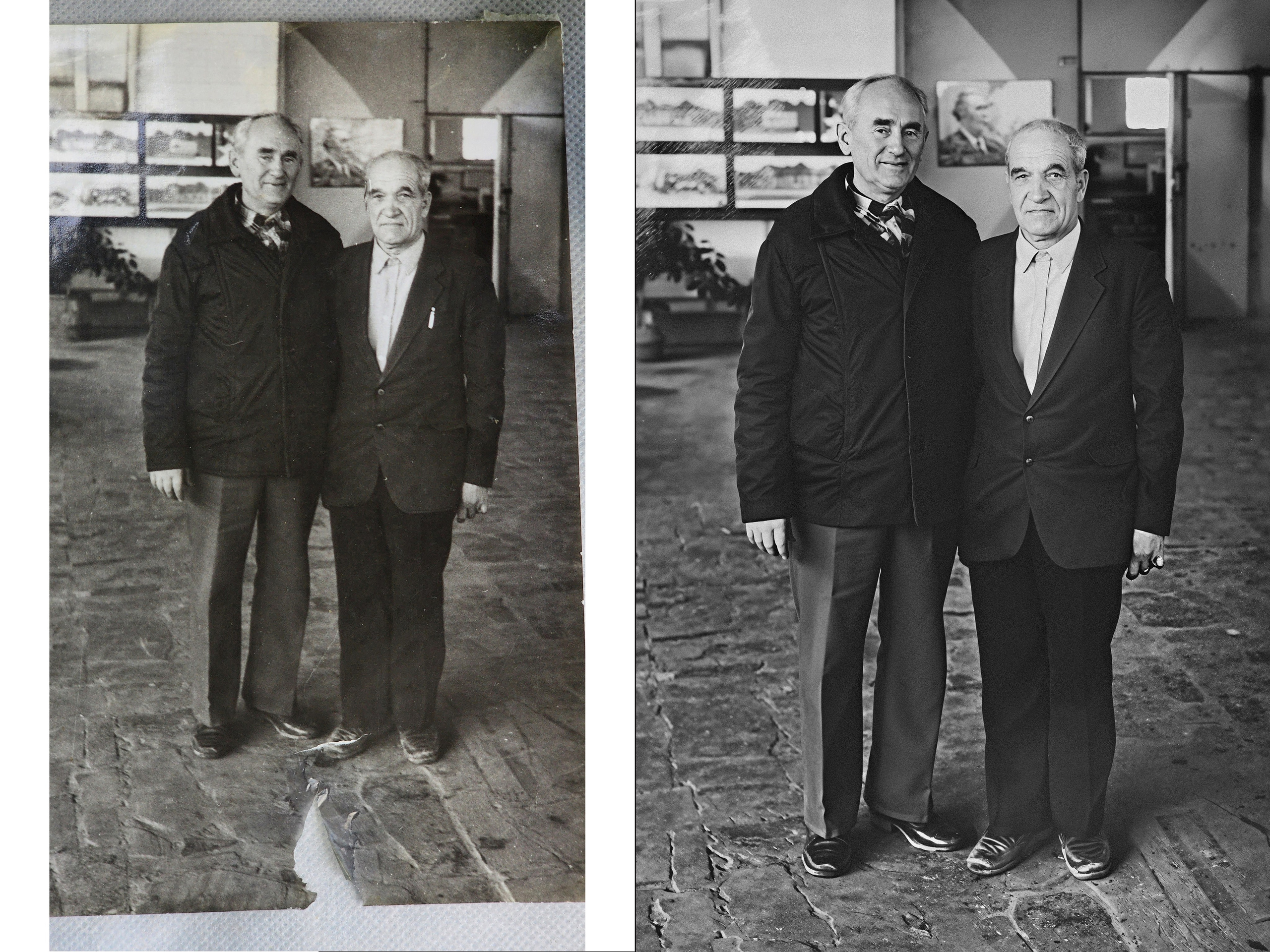 Реставрация старой семейной фотографии. Восстановление повреждённого фото до и после. Улучшение качества старой чёрно-белой фотографии. Цветная реставрация архивного снимка. Удаление царапин, пятен и заломов с фотографии. Восстановление выцветшего семейного портрета. Оцифровка и ретушь старой фотографии. Реставрация детской фотографии из семейного альбома. Восстановленное свадебное фото. Улучшение резкости и детализации старого снимка. Раскрашивание чёрно-белой фотографии. Ретушь повреждённой винтажной фотографии. Сохранение воспоминаний с помощью реставрации фото. Восстановление старого портрета родственника. Результат профессиональной реставрации фотографии.