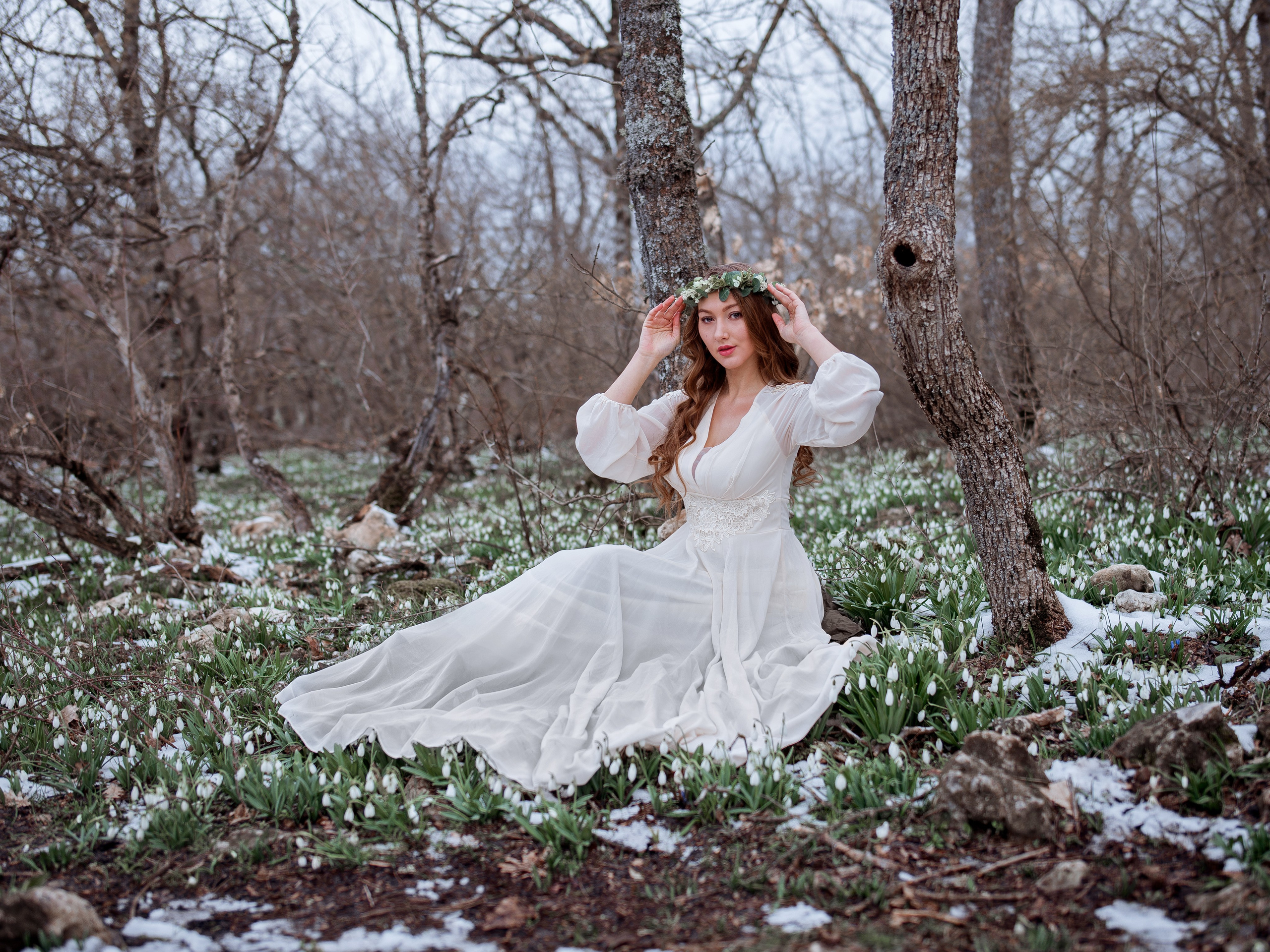 Цветущий Крым в январе-феврале, цветение подснежников, форзиции, лавровишни