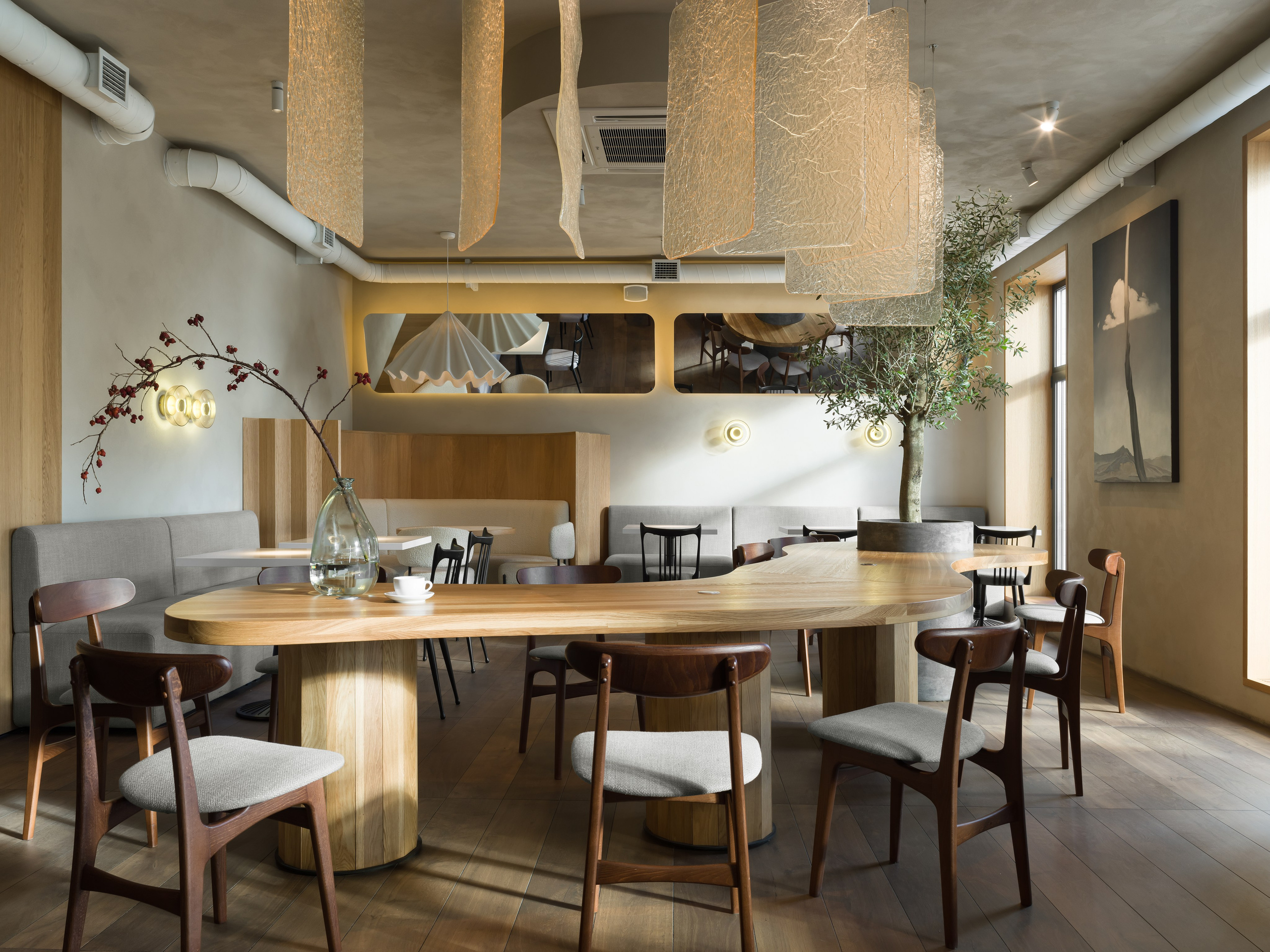 EMBER Cafe in Saratov Russia designed by QUADRUM STUDIO