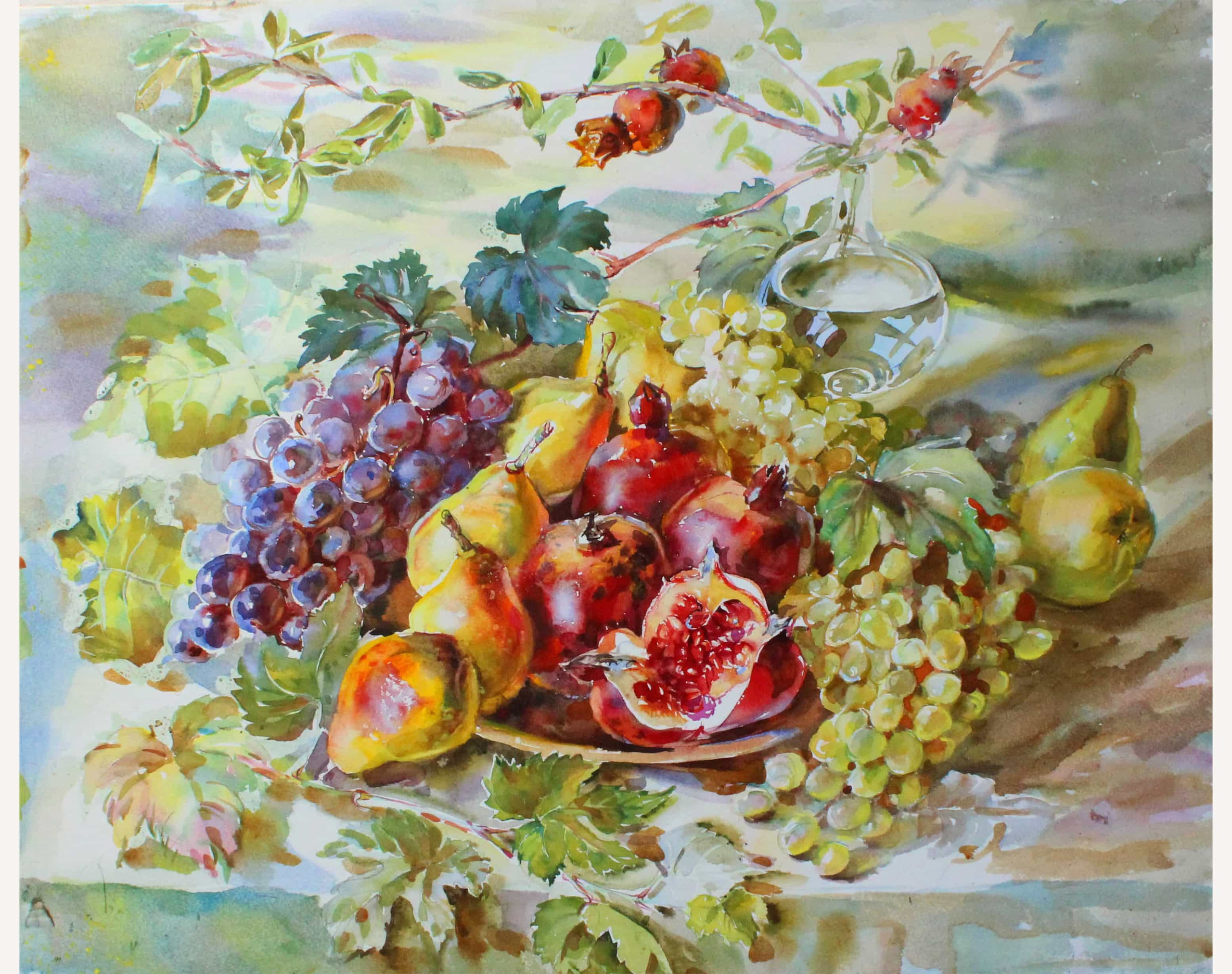 НАТЮРМОРТЫ. Свет акварели Галины Поплавской