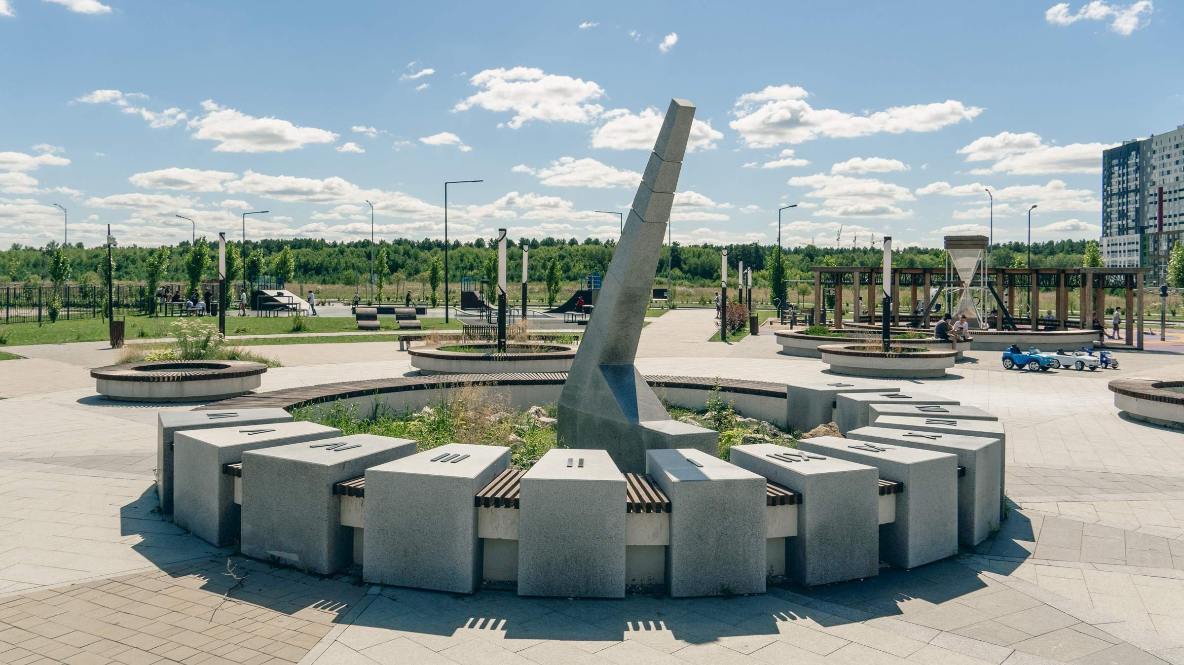 Сквер «Песочные часы» в Тюменской слободе