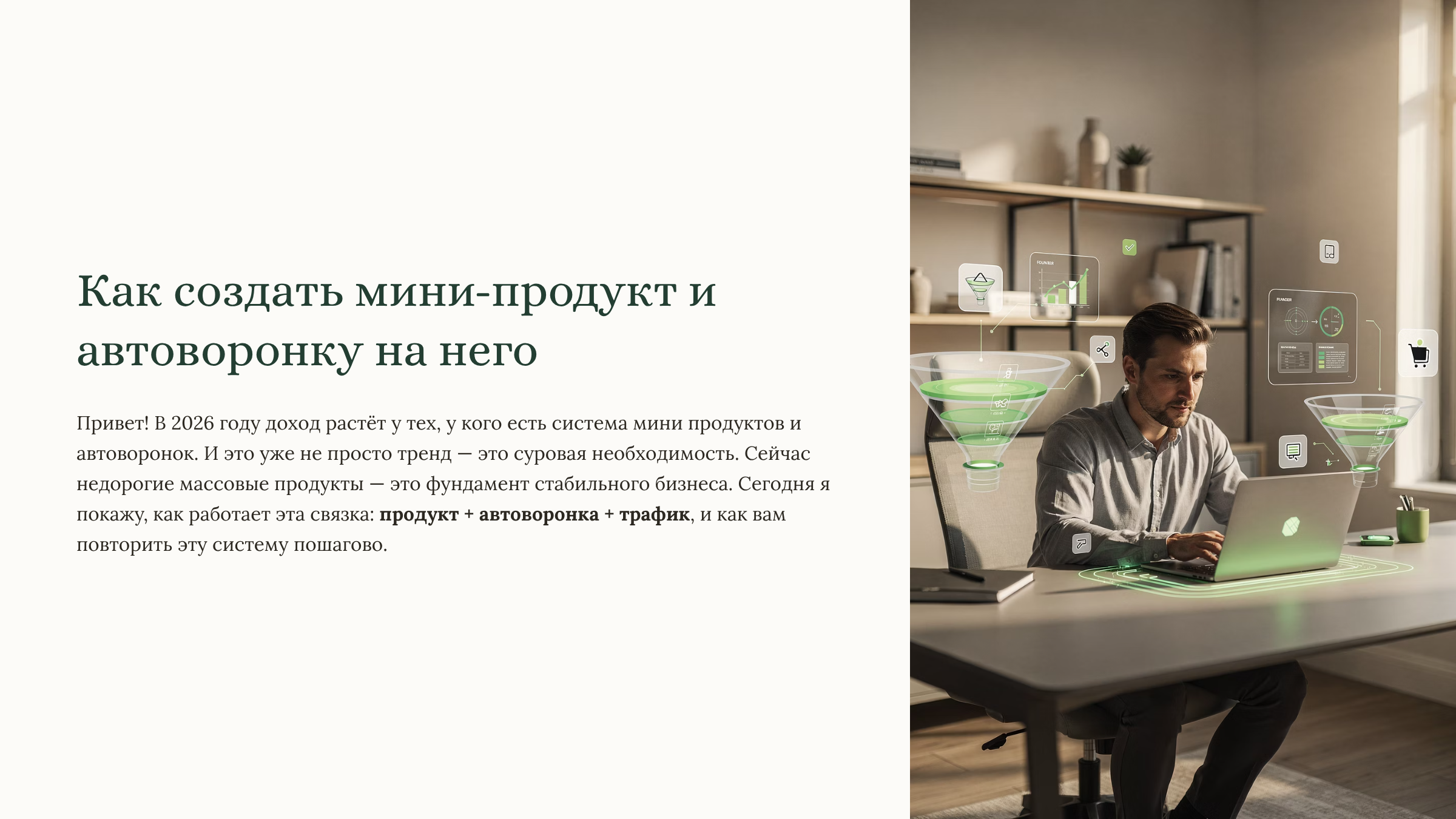 Бесплатный урок: как создать мини-курс