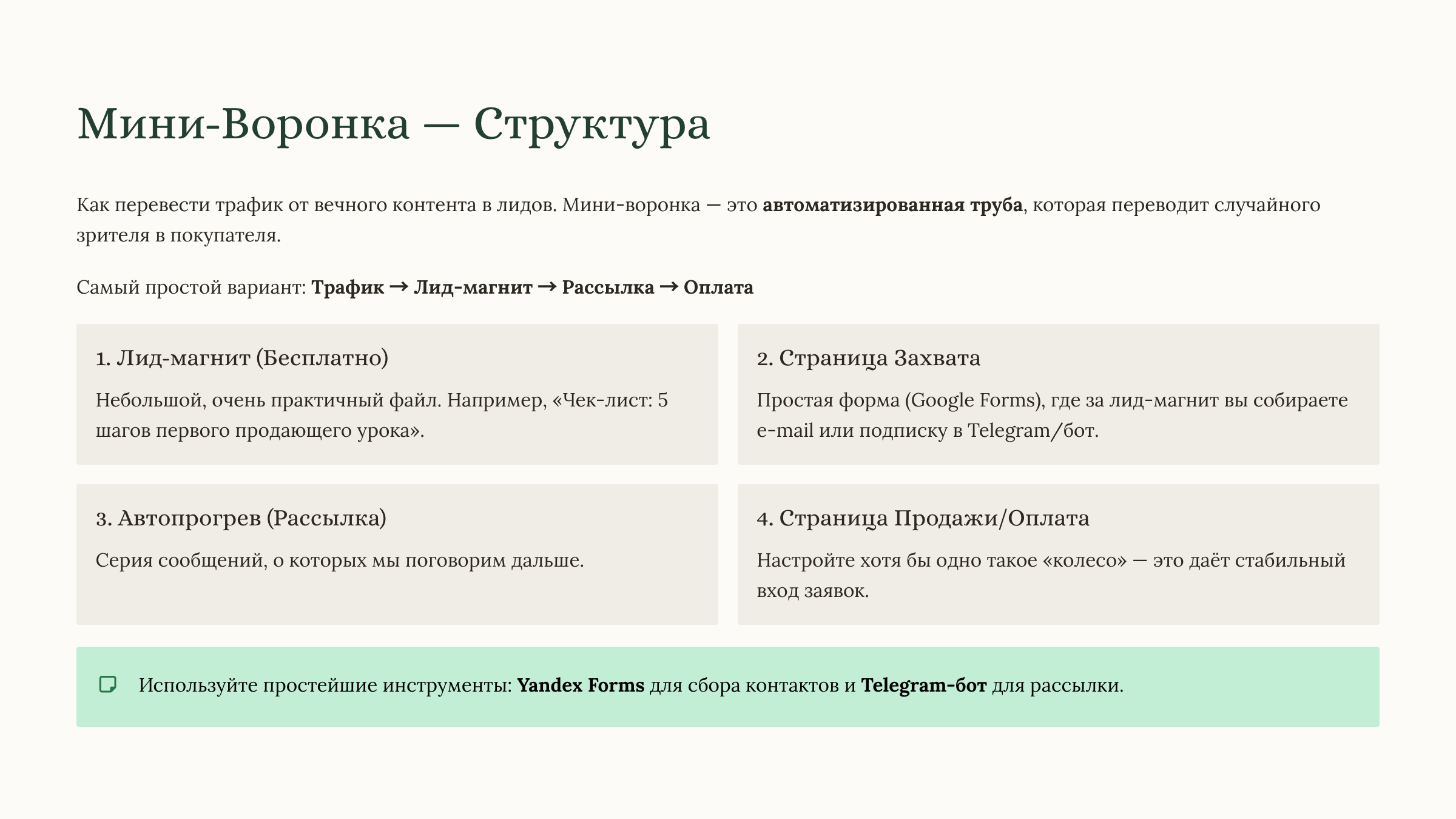 Модуль 5 создай свой мини-продукт за 7 дней