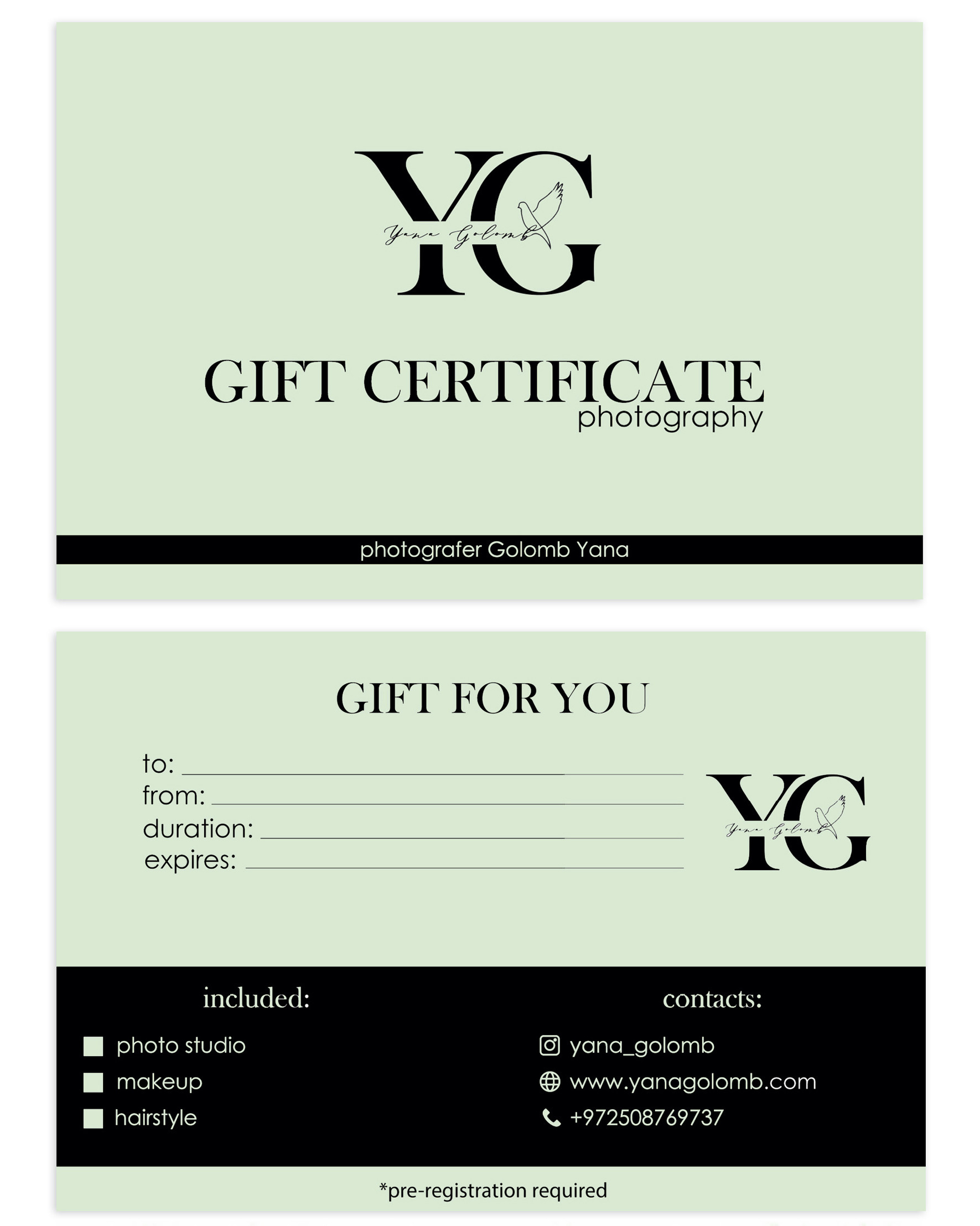 Подарочный сертификат на фотосессию. Профессиональный фотограф. Портрет, семья, дети