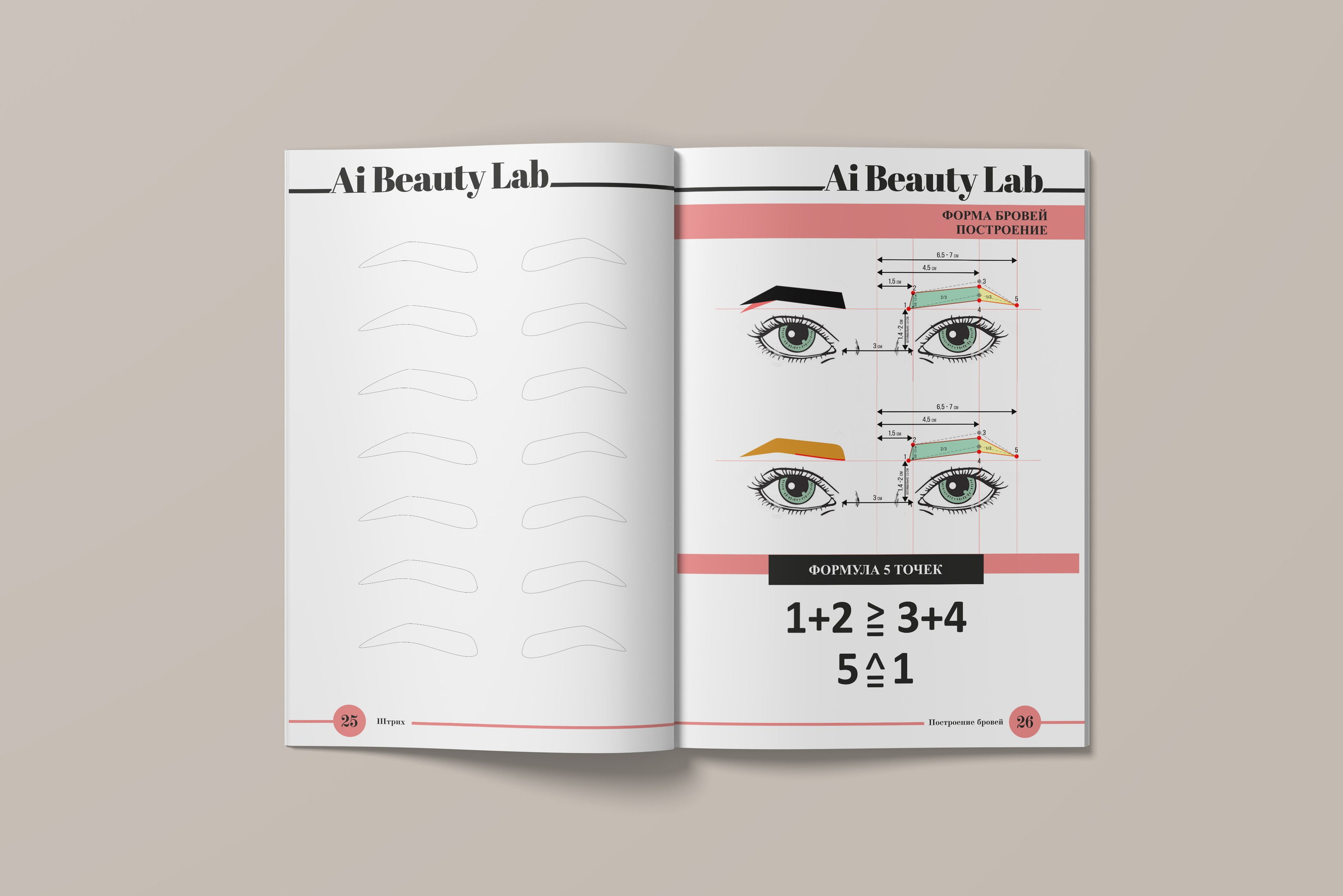 Разработка workbook для Ai beauty lab. Студия графического дизайна Валерии Кадыровой